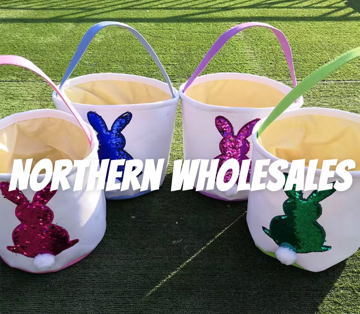 EASTER- Sequin Easter Bunny Baskets