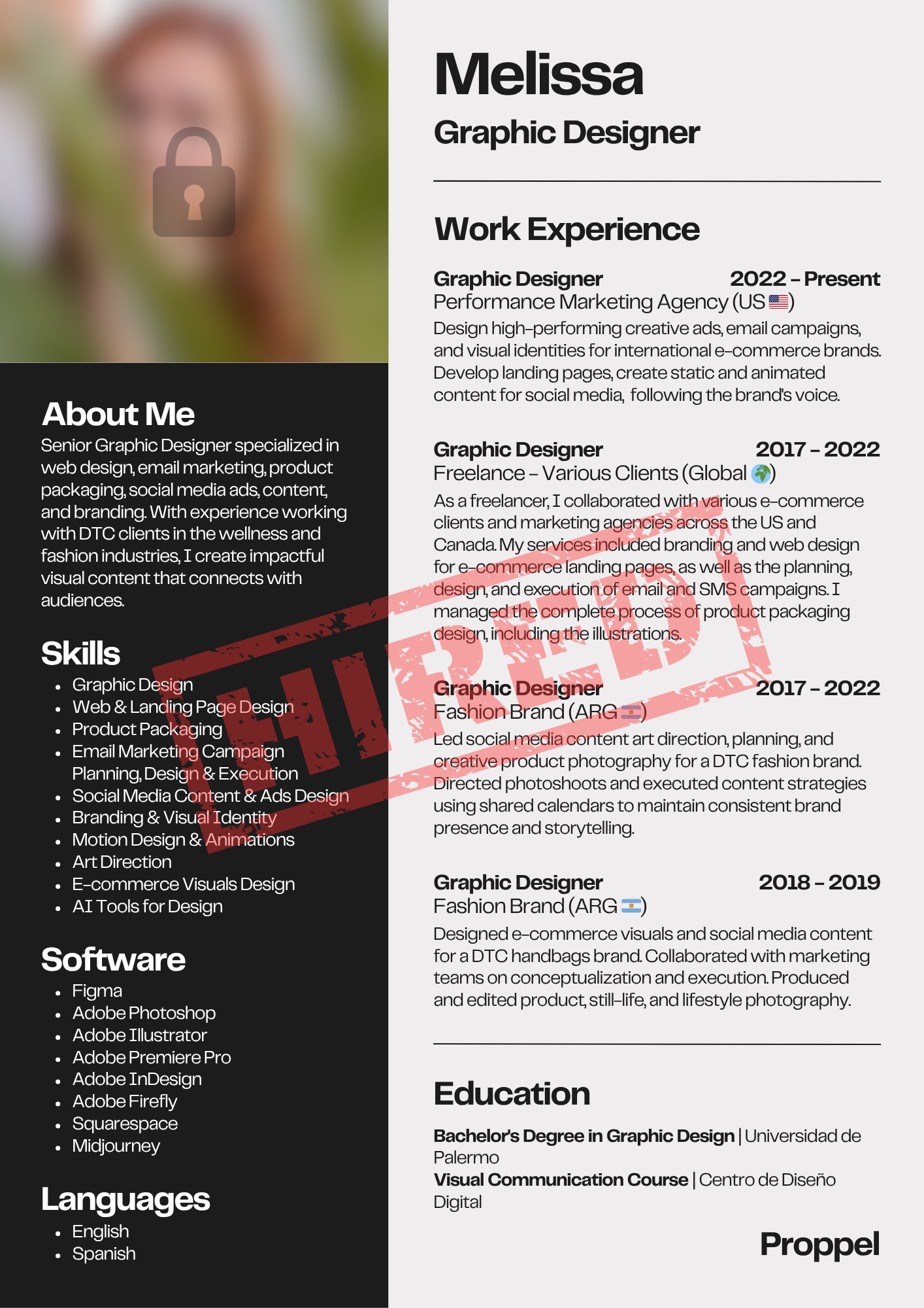 Melissa | $2,500/mo