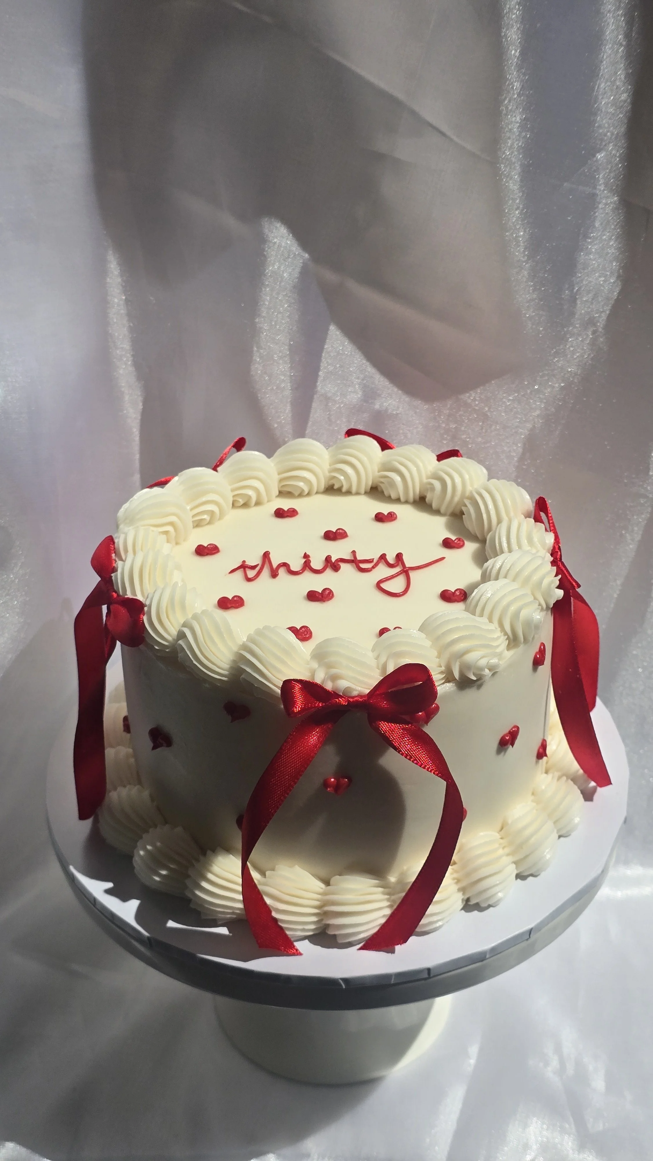 Hearts & Bows Cake