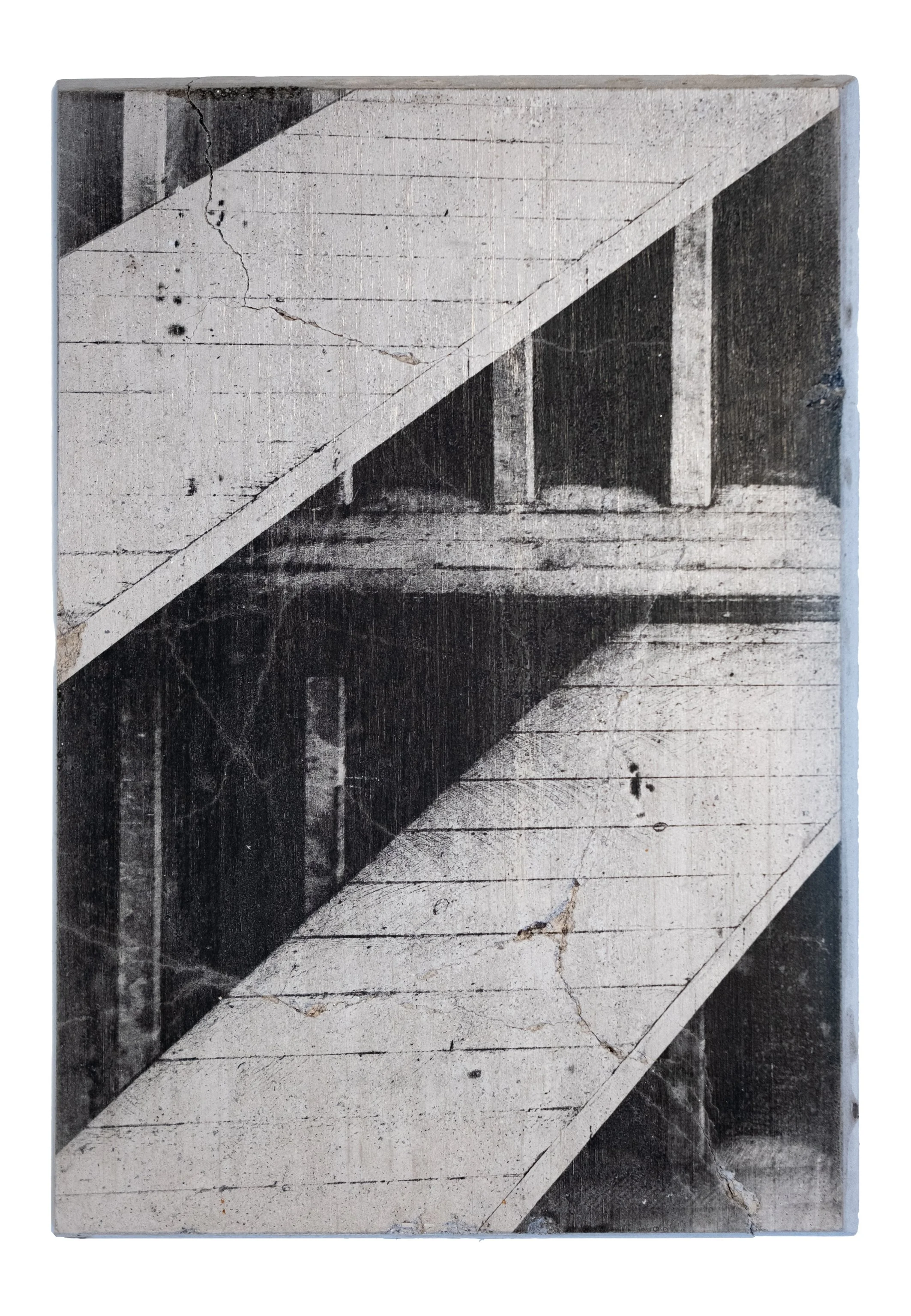 SOMETHING MUST BREAK | Silver gelatin on concrete | Steel backplate | 18x26cm | Unique piece | Sold