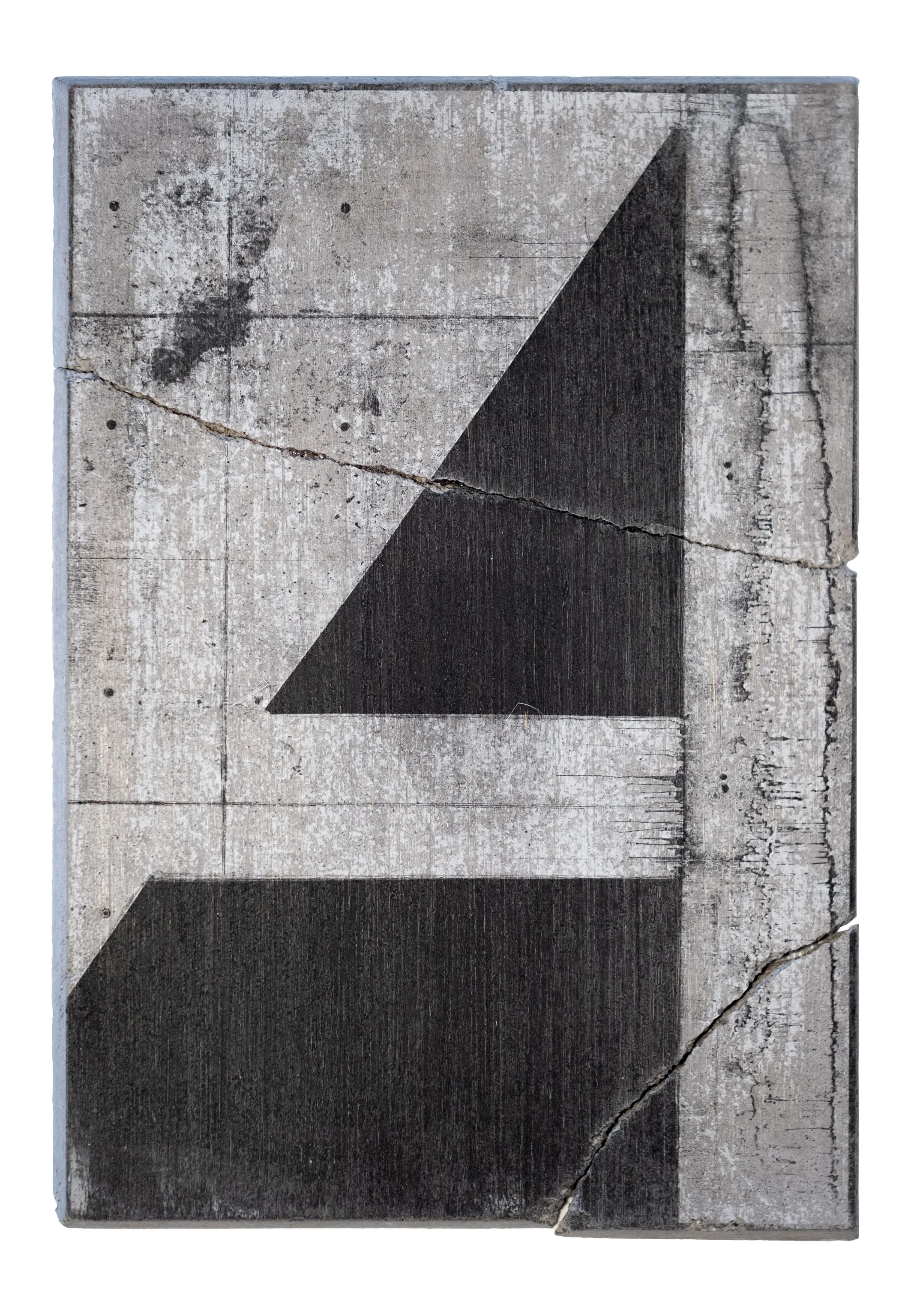 SOMETHING MUST BREAK | Silver gelatin on concrete | Steel backplate | 18x26cm | Unique piece | Sold