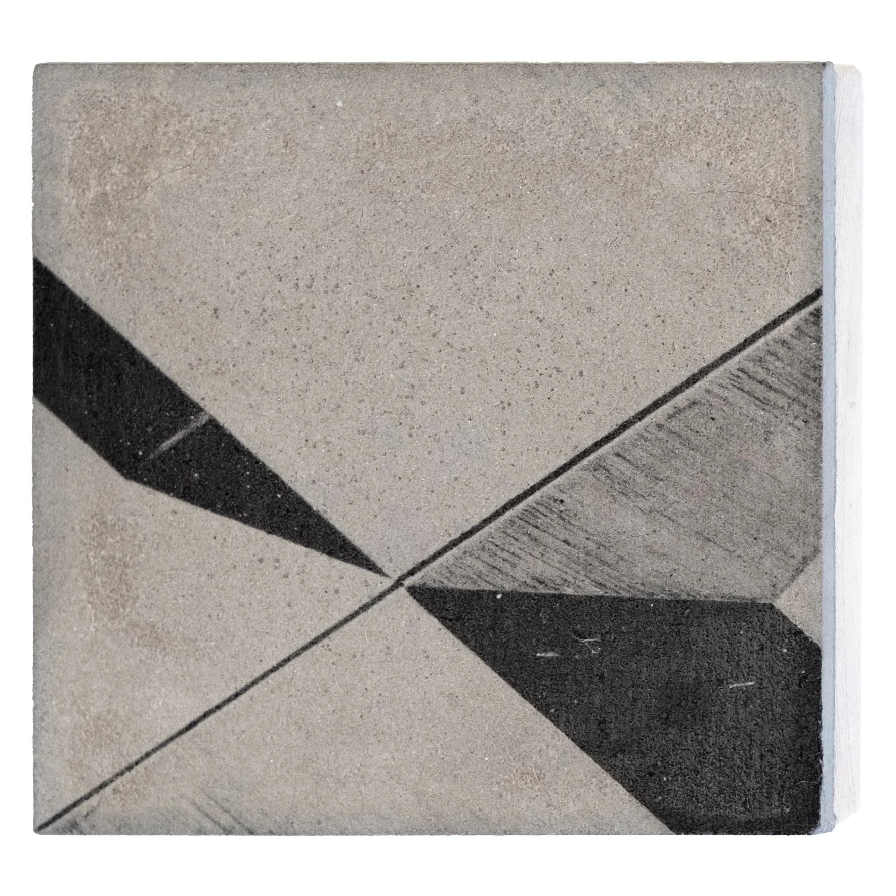 INTERZONE | Silver gelatin on concrete fused with wood | 9.5 x 9.5 x 2.5cm | Unique piece | Sold