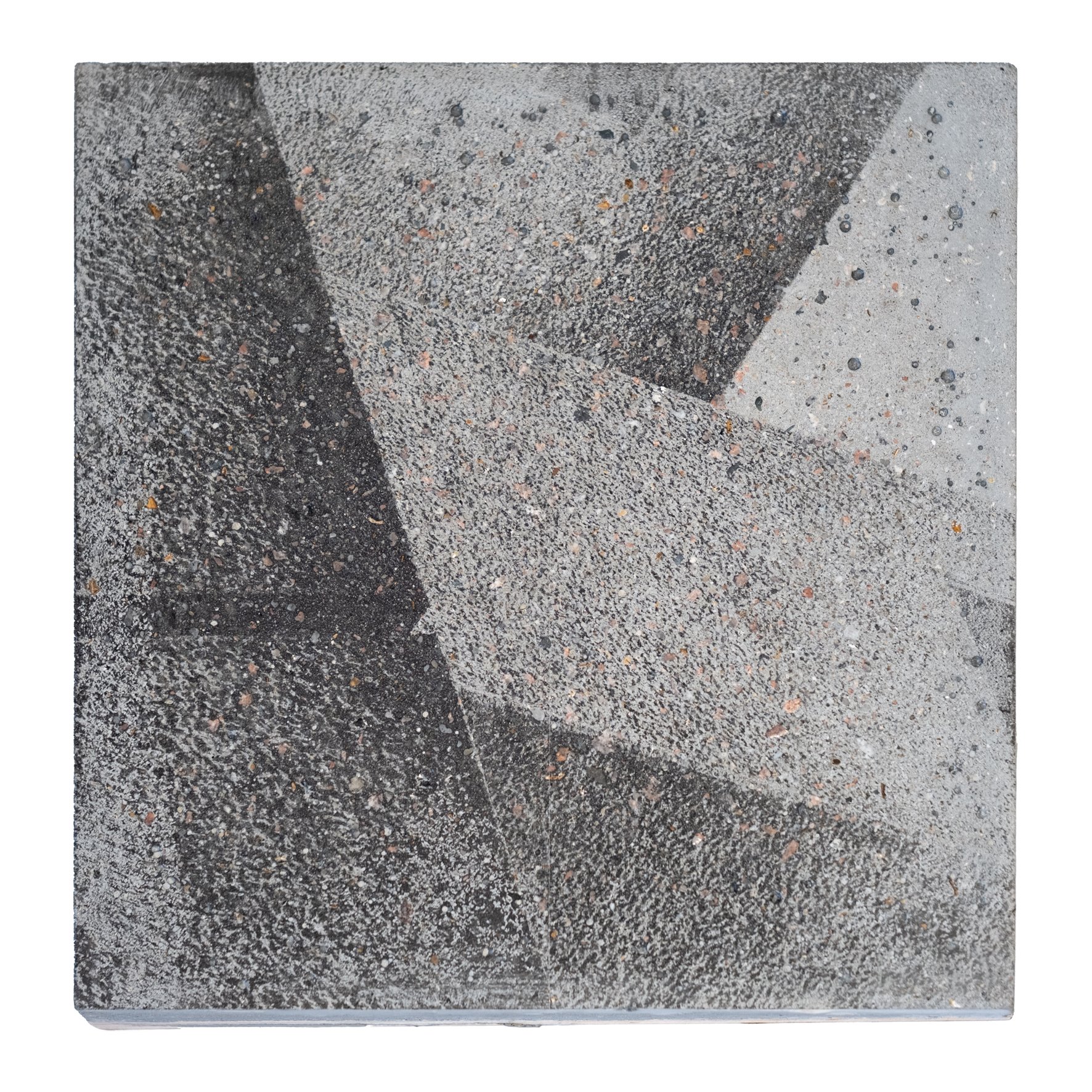 INTERZONE | Silver gelatin on concrete fused with wood | 22 x 22 x 4cm | Unique piece | Sold