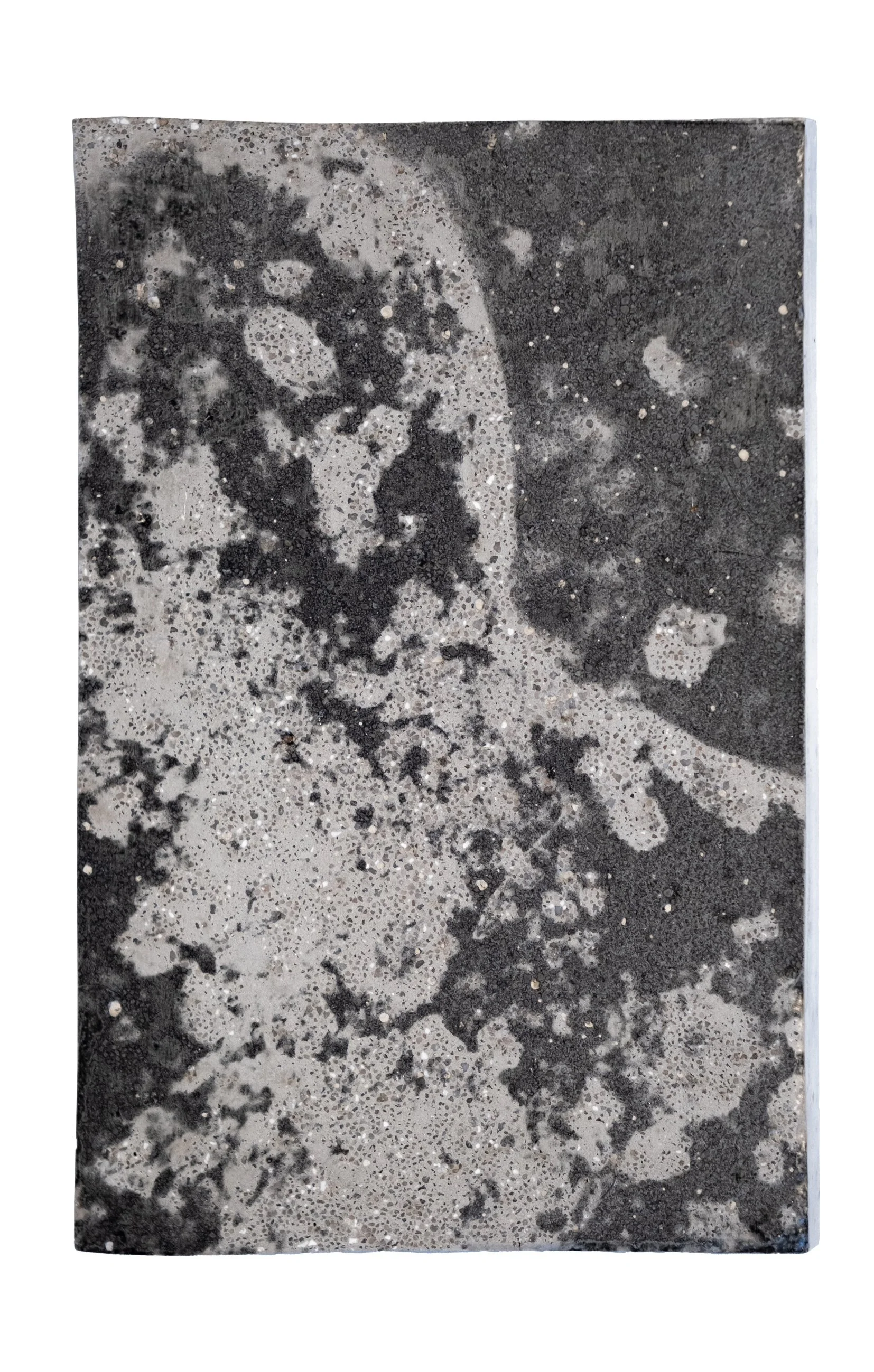 WHEN THE MYSTERIES EMERGE | Silver gelatin on concrete | Steel backplate | 15x23cm | Unique piece | 250€