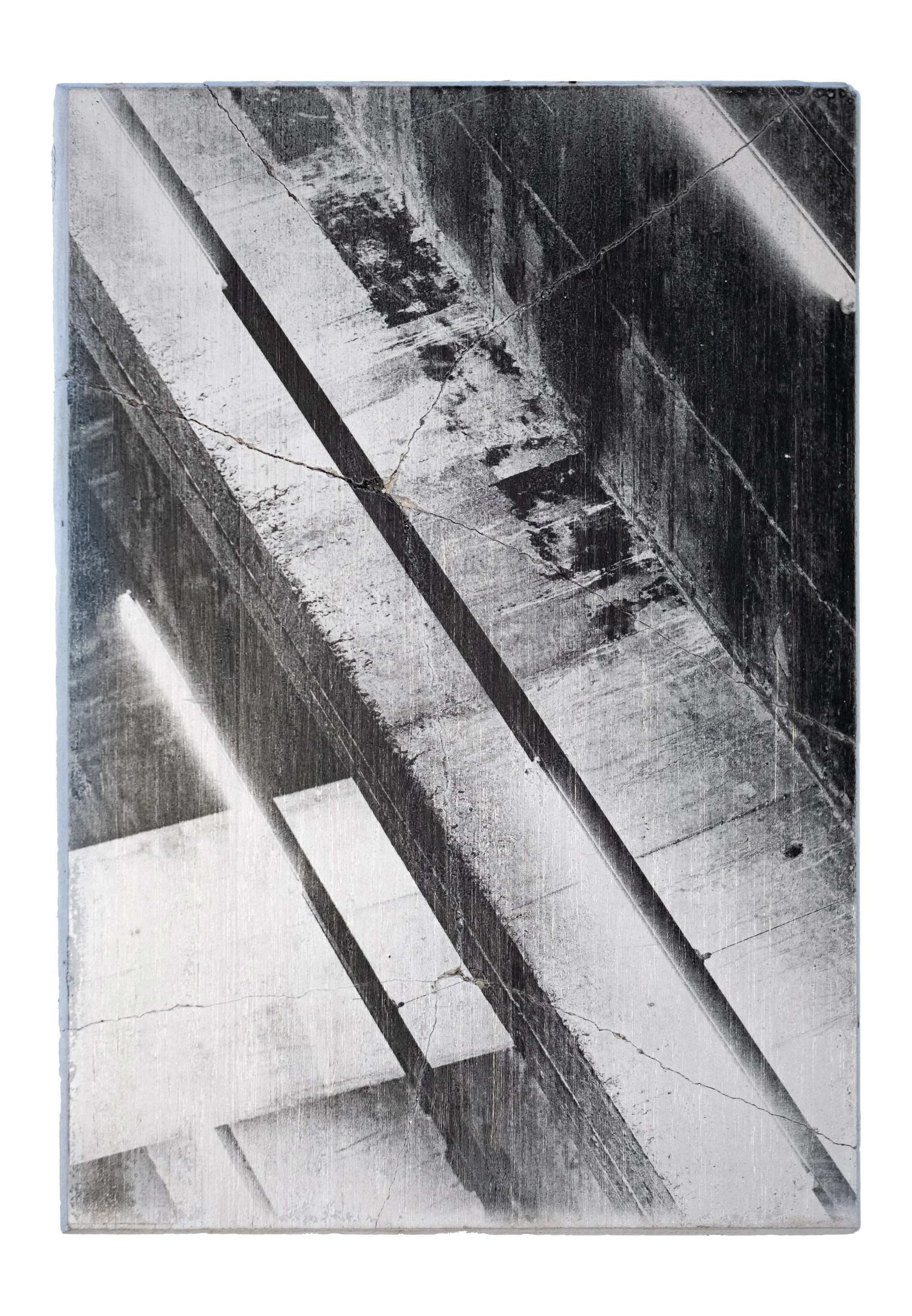 SOMETHING MUST BREAK | Silver gelatin on concrete | Steel backplate | 18x26cm | Unique piece | 450€