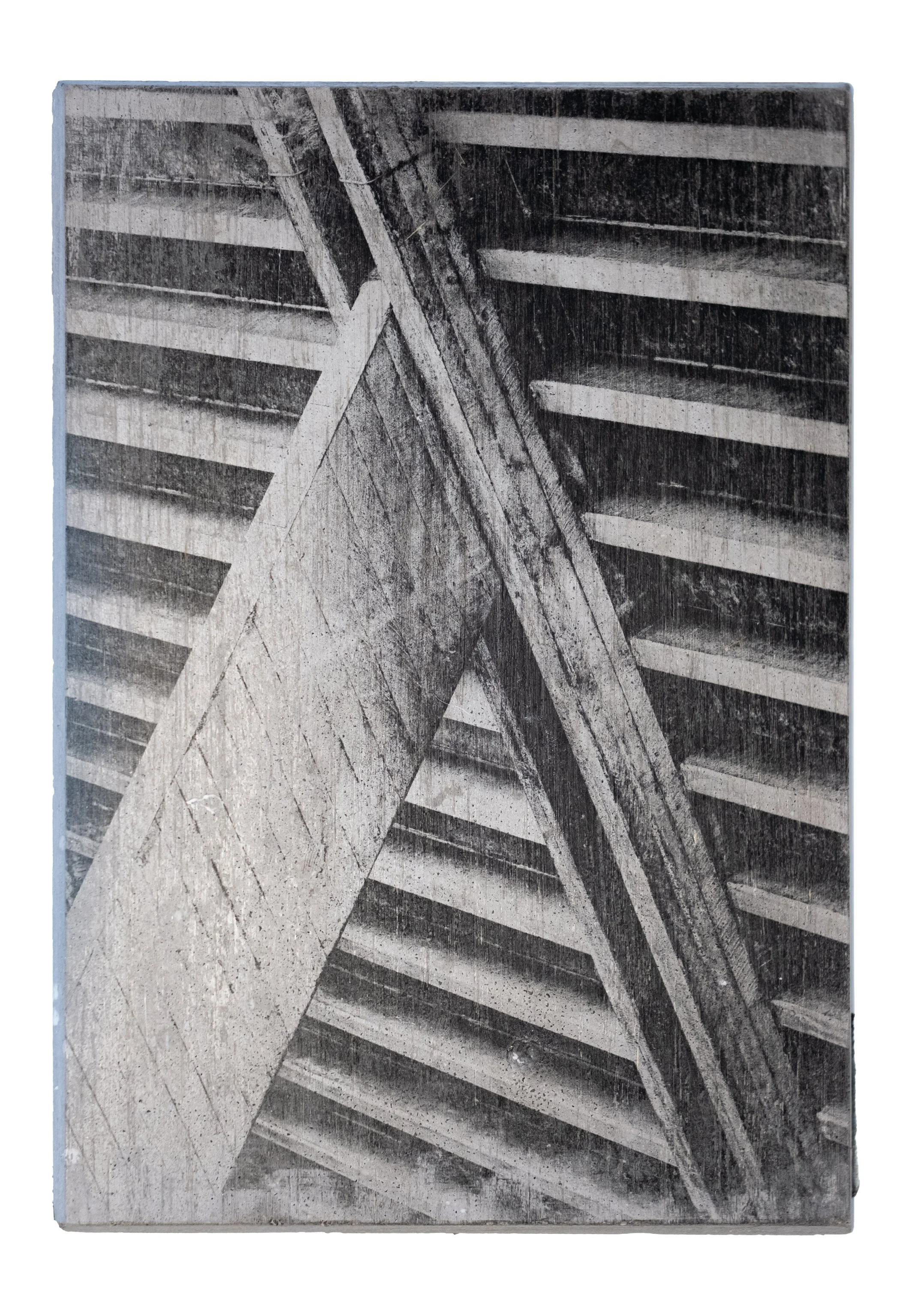SOMETHING MUST BREAK | Silver gelatin on concrete | Steel backplate | 18x26cm | Unique piece | 450€
