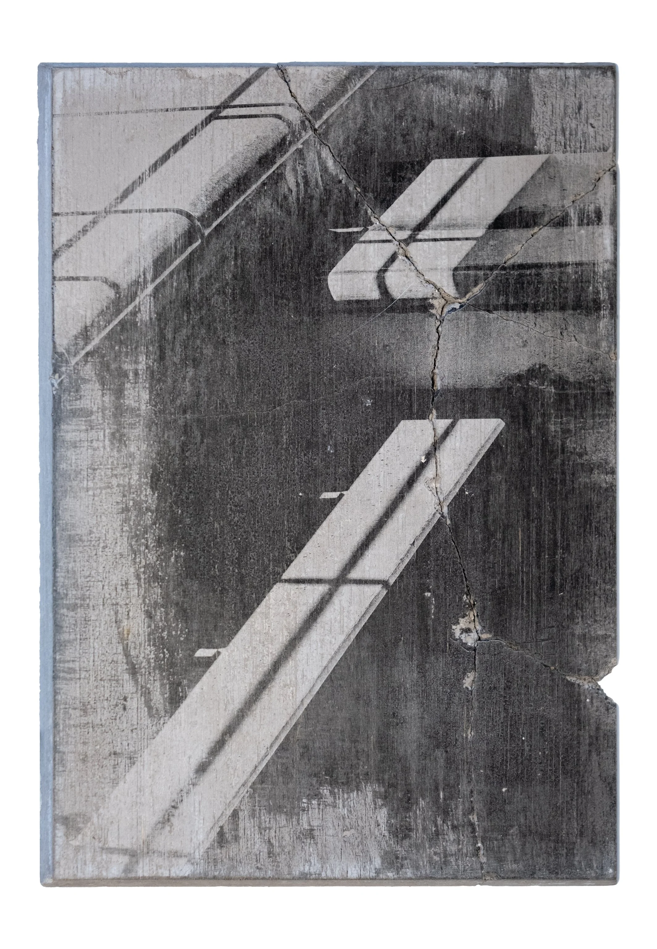 SOMETHING MUST BREAK | Silver gelatin on concrete | Steel backplate | 18x26cm | Unique piece | 450€