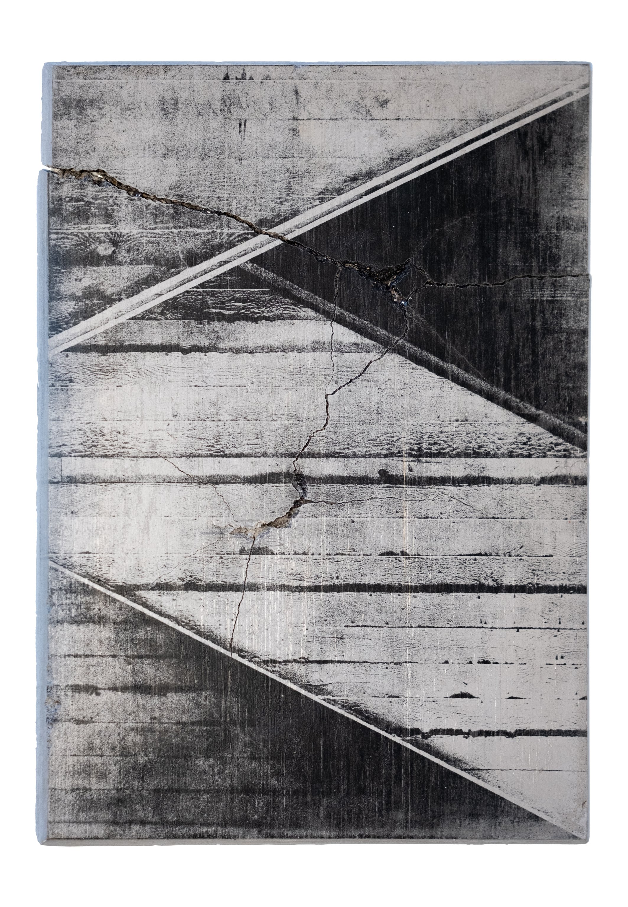SOMETHING MUST BREAK | Silver gelatin on concrete | Steel backplate | 18x26cm | Unique piece | Sold