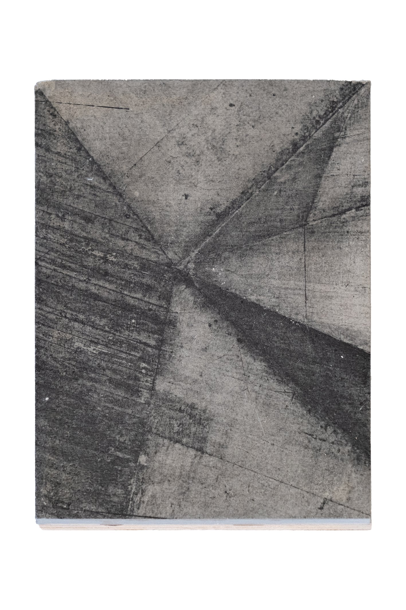 INTERZONE | Silver gelatin on concrete fused with wood | 15 x 11.5 x 3cm | Unique piece | Sold