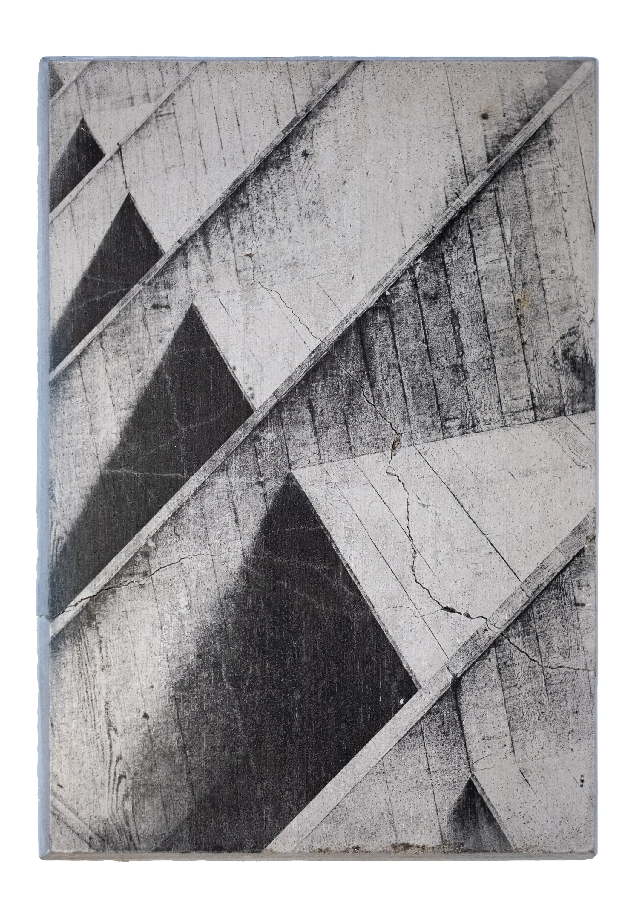 SOMETHING MUST BREAK | Silver gelatin on concrete | Steel backplate | 18x26cm | Unique piece | 450€