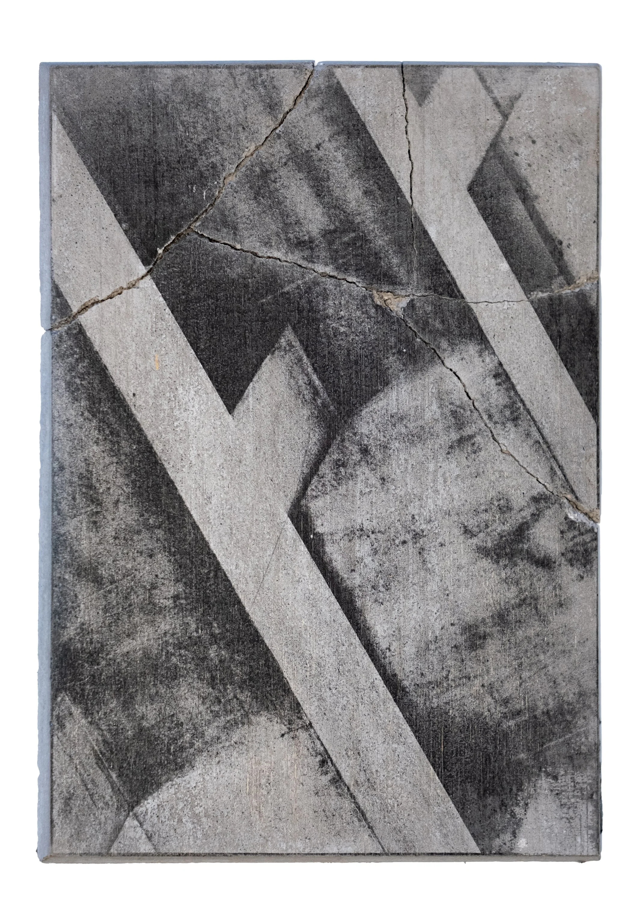 SOMETHING MUST BREAK | Silver gelatin on concrete | Steel backplate | 18x26cm | Unique piece | 450€