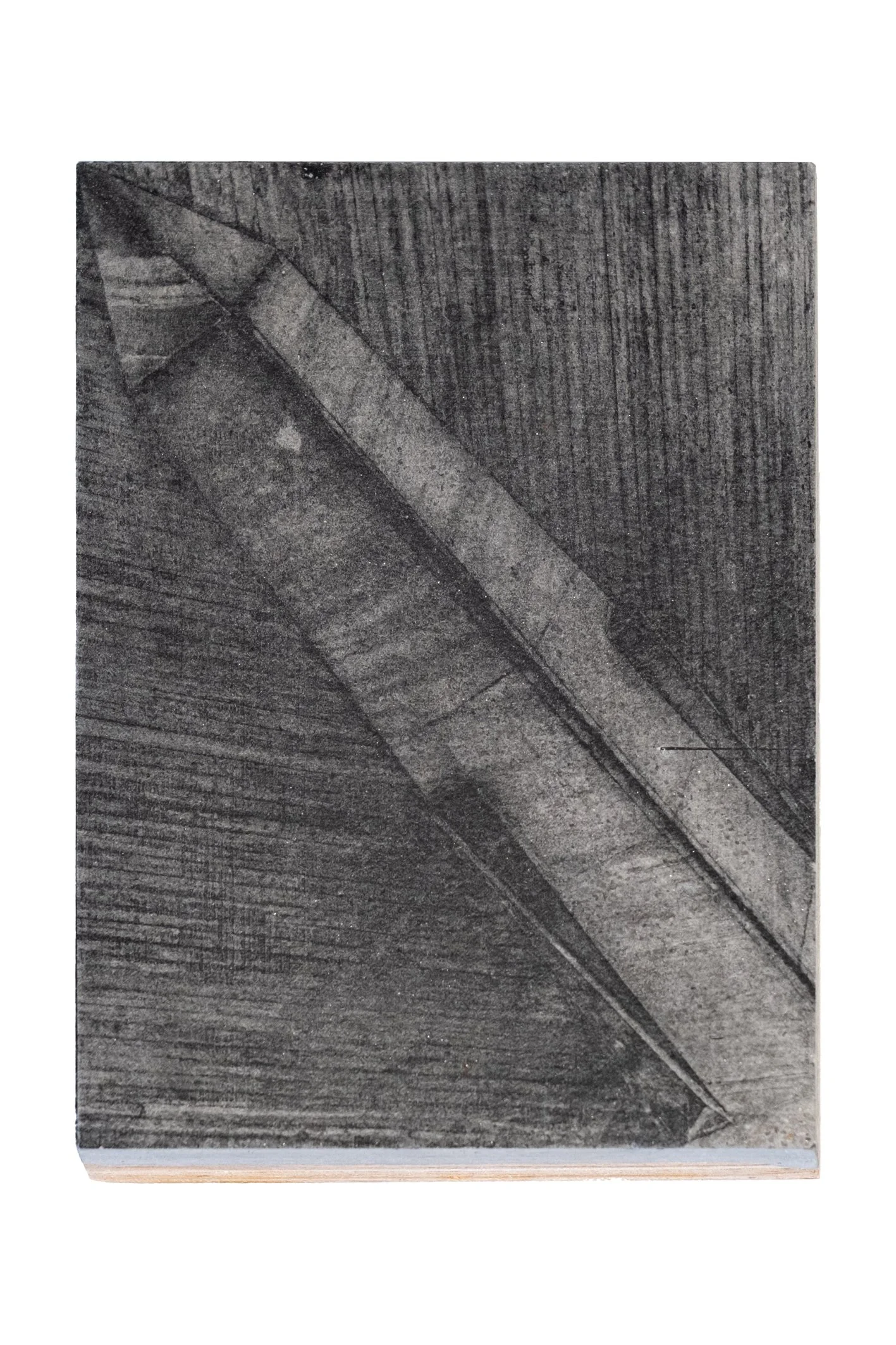 INTERZONE | Silver gelatin on concrete fused with wood | 15 x 11.5 x 3cm | Unique piece | Sold
