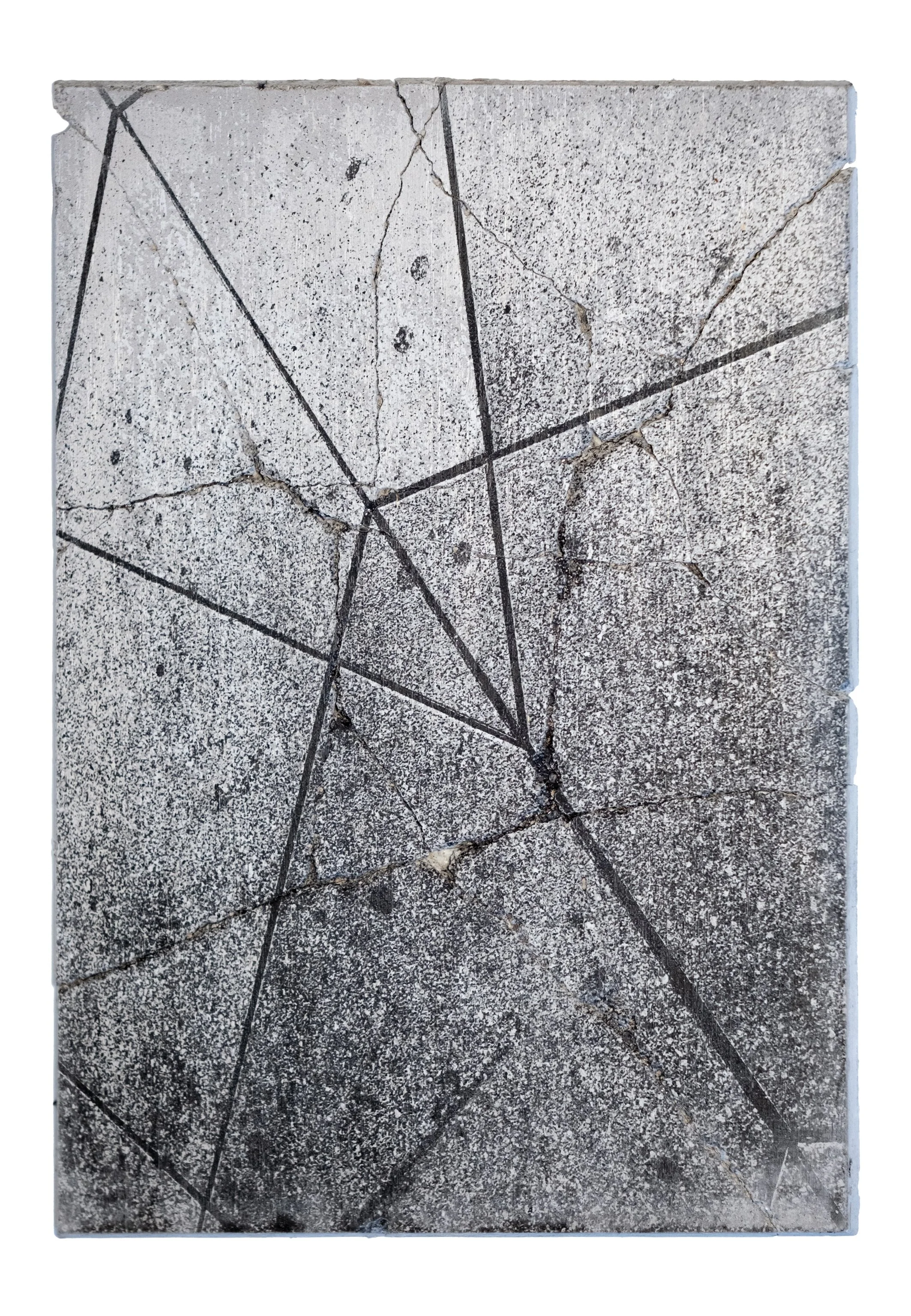 SOMETHING MUST BREAK | Silver gelatin on concrete | Steel backplate | 18x26cm | Unique piece | Sold