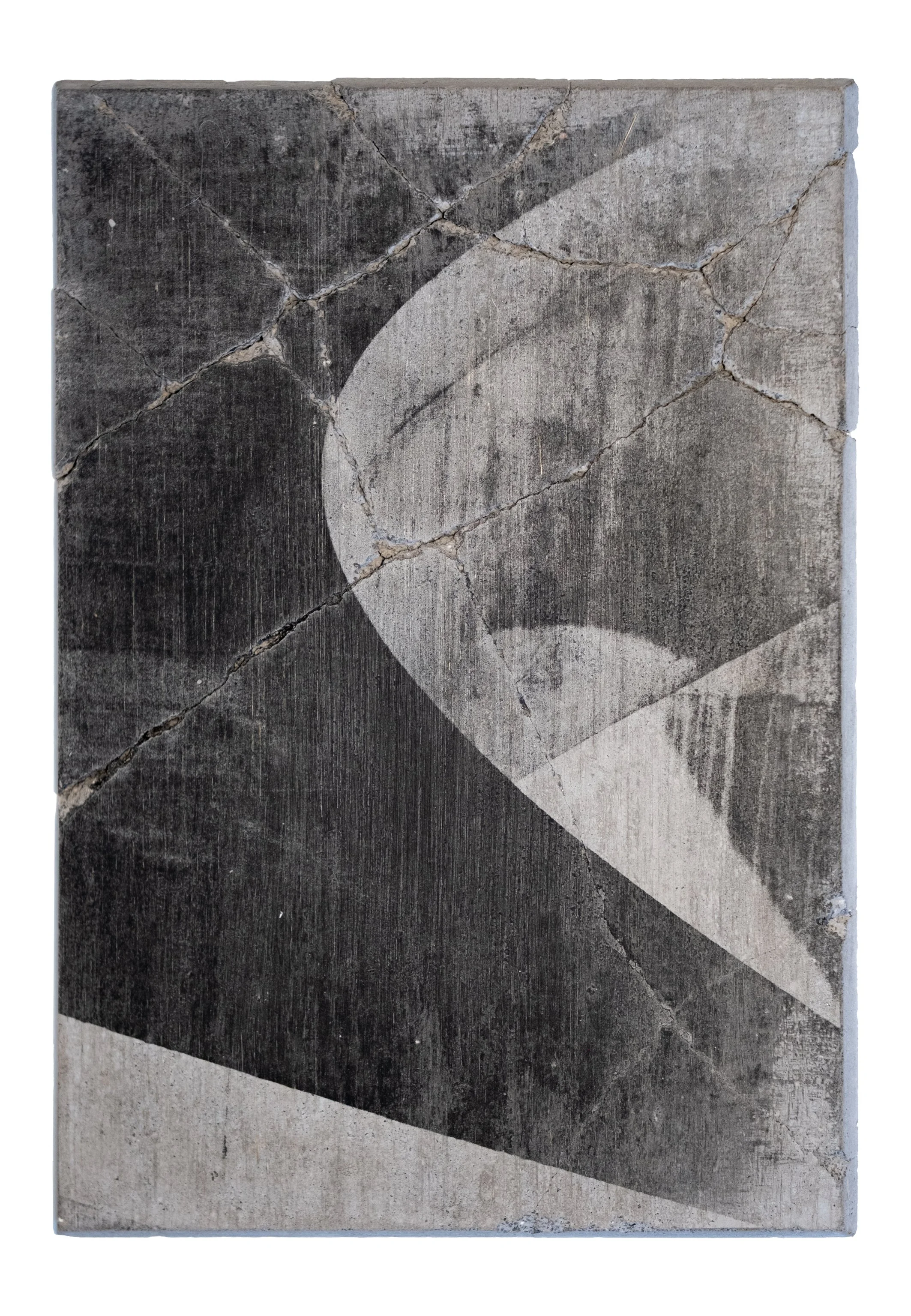 SOMETHING MUST BREAK | Silver gelatin on concrete | Steel backplate | 18x26cm | Unique piece | 450€