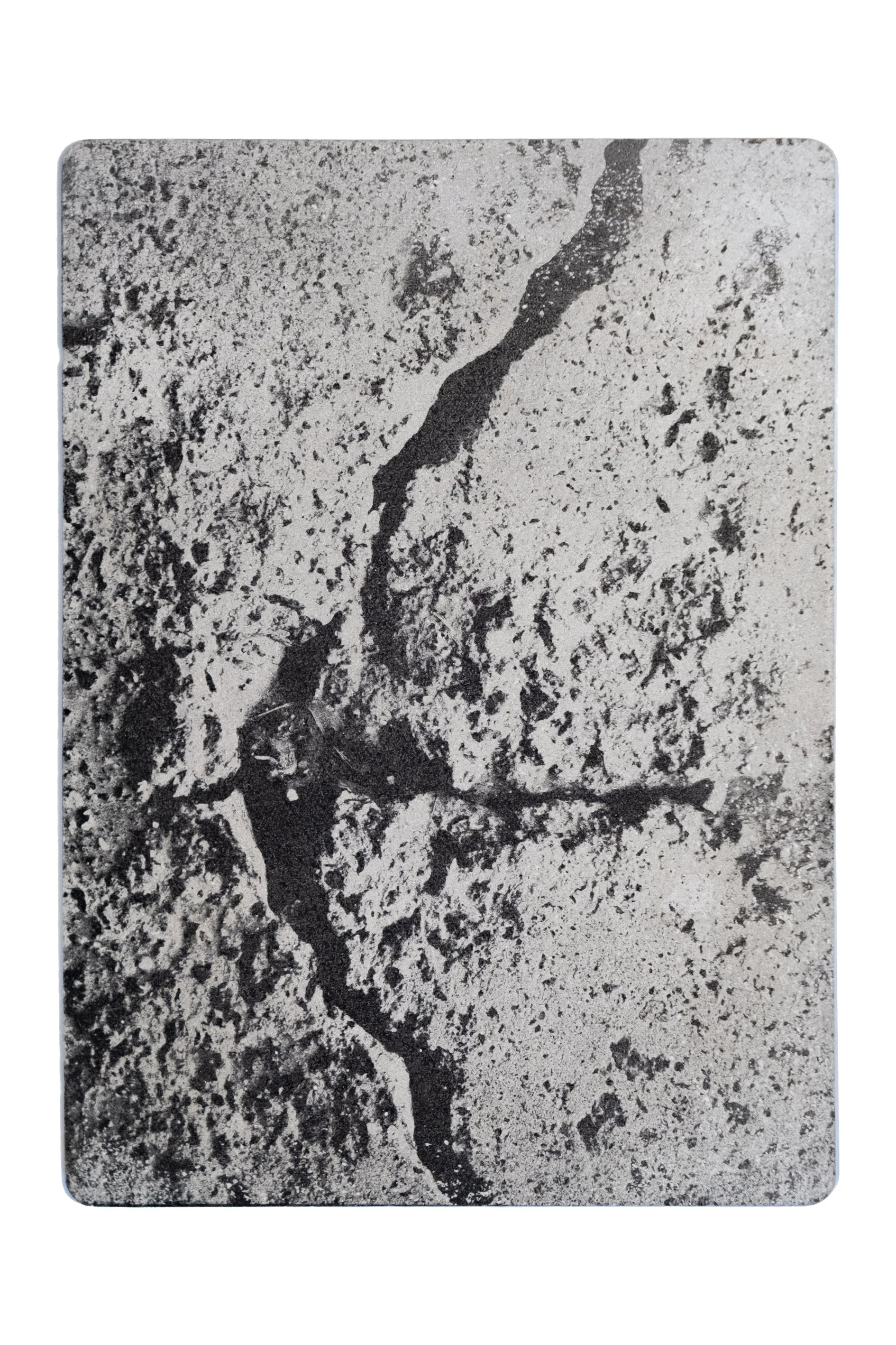 MARKS EVERY MOVE | Silver gelatin on concrete | Steel backplate | 13x18cm | Unique piece | Sold