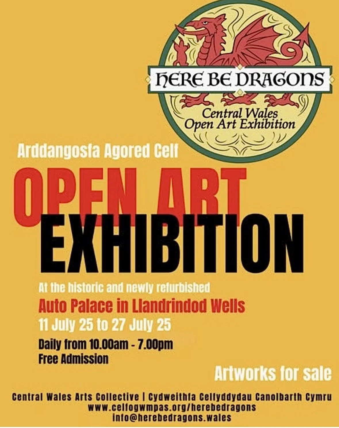 Here Be Dragons, Open Art Exhibition