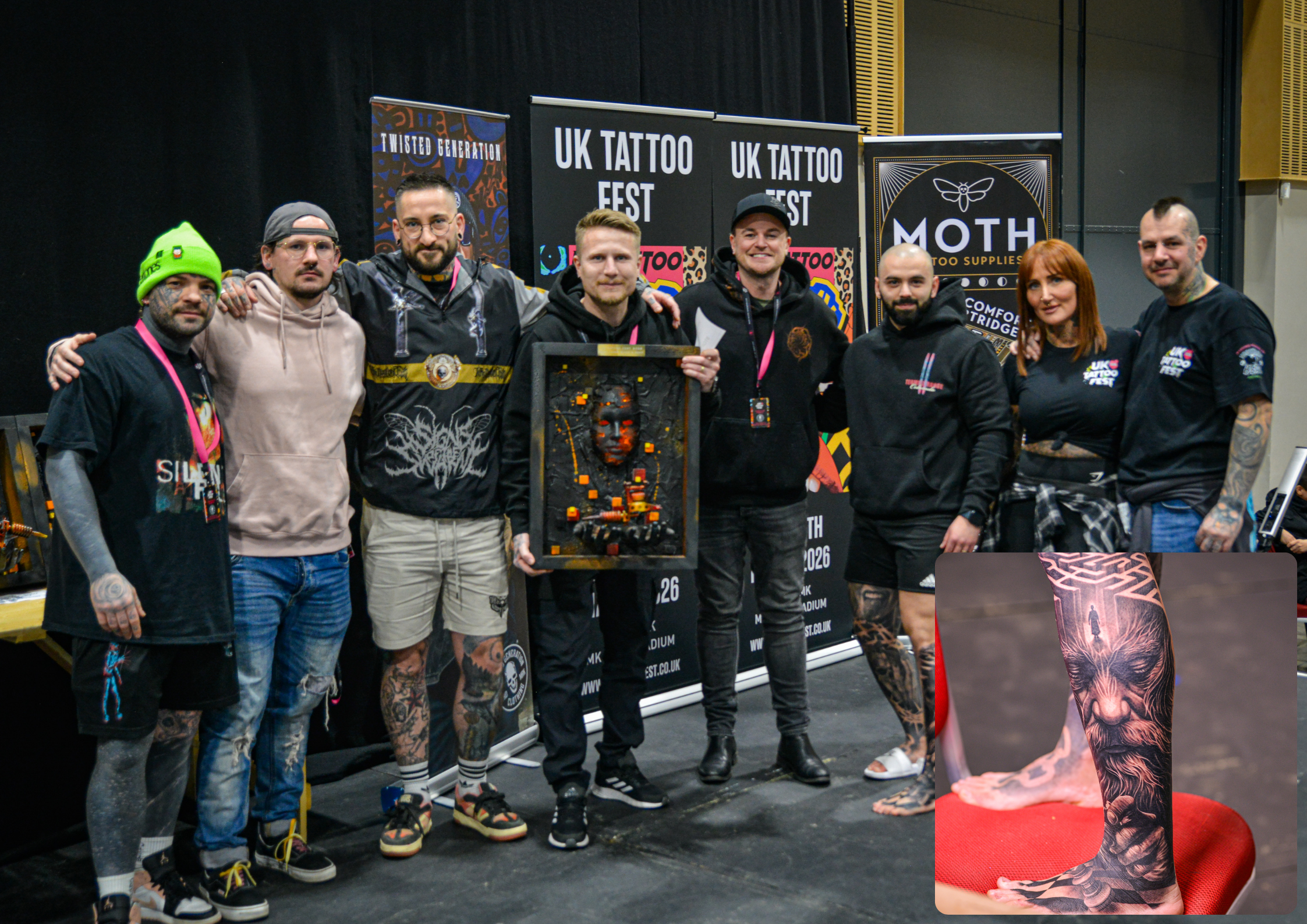 BEST LARGE BLACK & GREY - JOHN DARK TATTOO