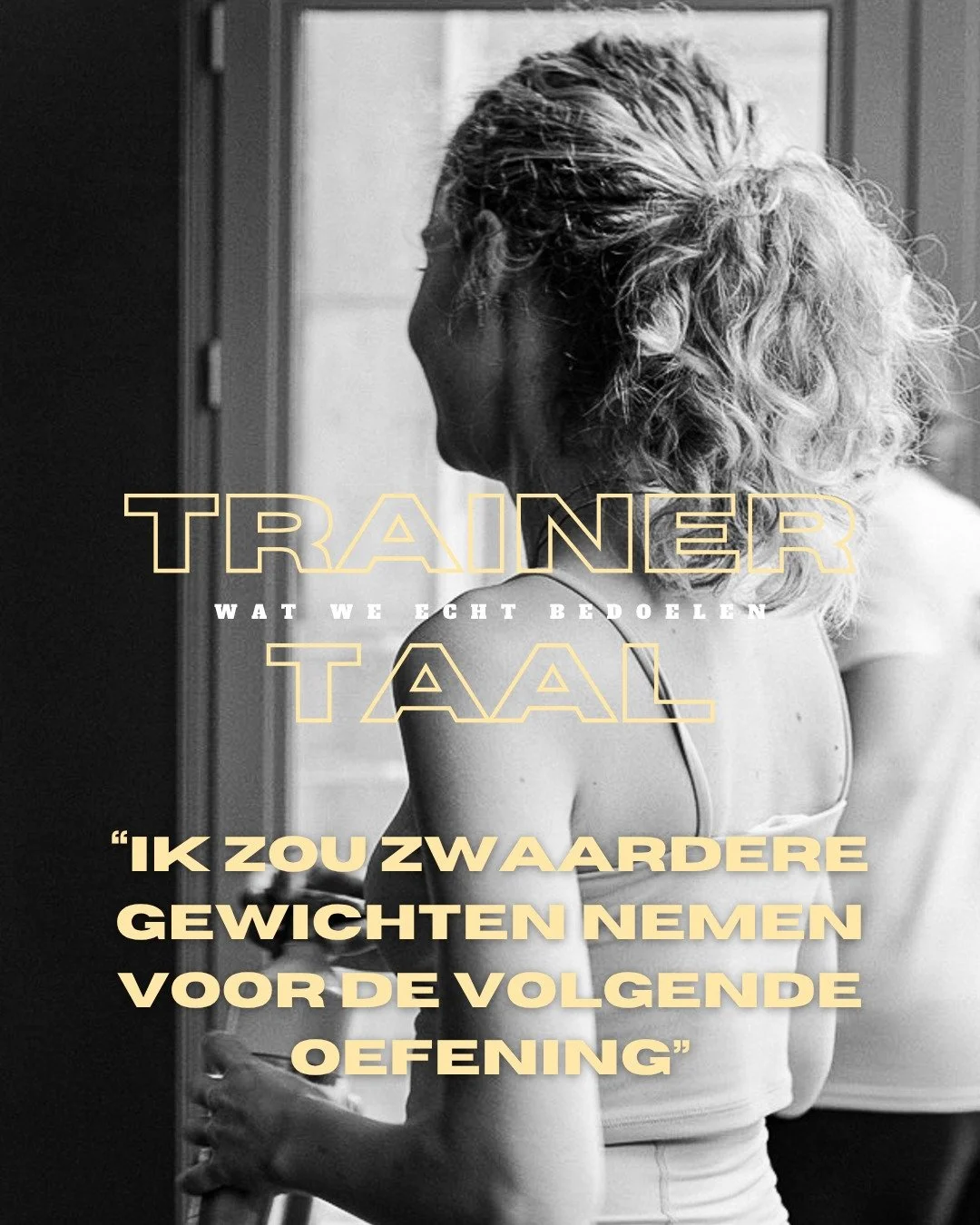 = "Wij weten dat je dit gaat kunnen en jij zo dadelijk ook&rdquo;

Nee even serieus, een geslaagde training is voor ons een zware training, maar wel altijd binnen jouw grenzen. Dus als we zeggen: &ldquo;pak maar een zwaarder gewicht&rdquo; dan g