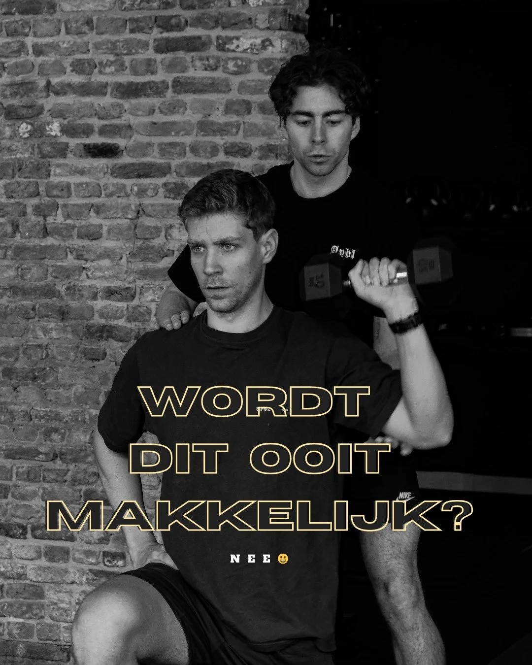 Kijk de eerste keer voelt alles zwaar.

Maar de tiende keer ook. En ook de vijftigste keer laten we alles zwaar aanvoelen.

Alleen ben jij dan sterker en knal je met zwaardere gewichten.