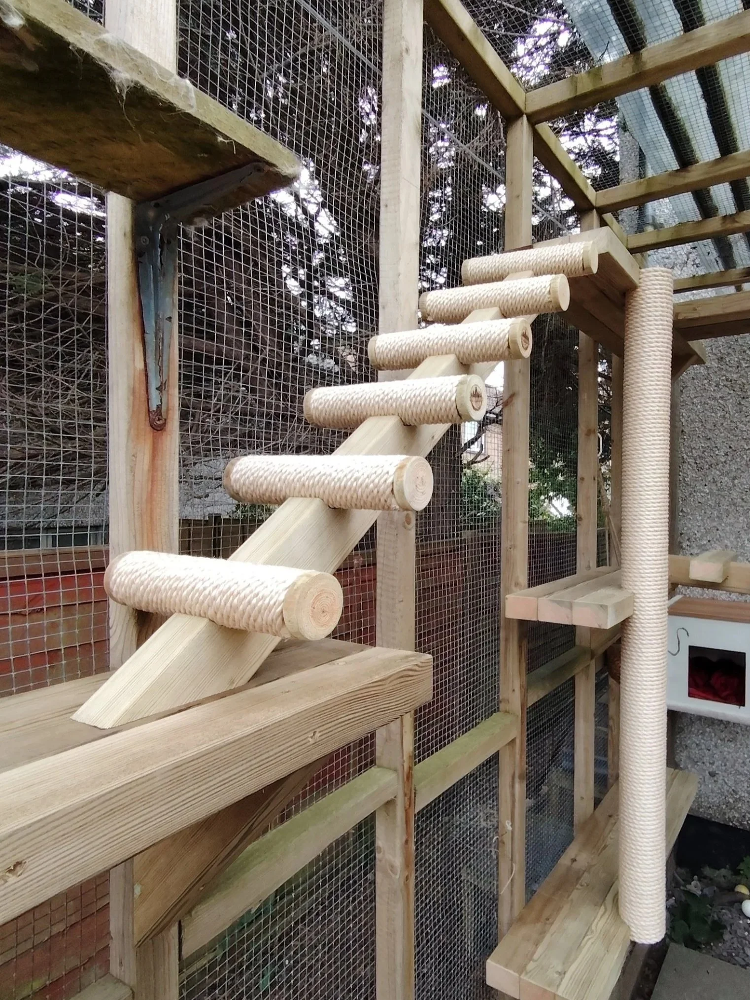 Handcrafted Timber Rope Ladder