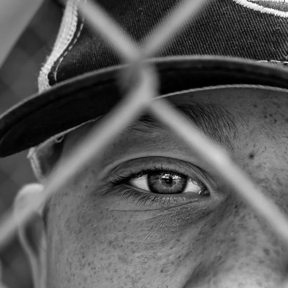 Central New Hampshire Sports Photography | Creative Baseball Portraits with Fire Effects