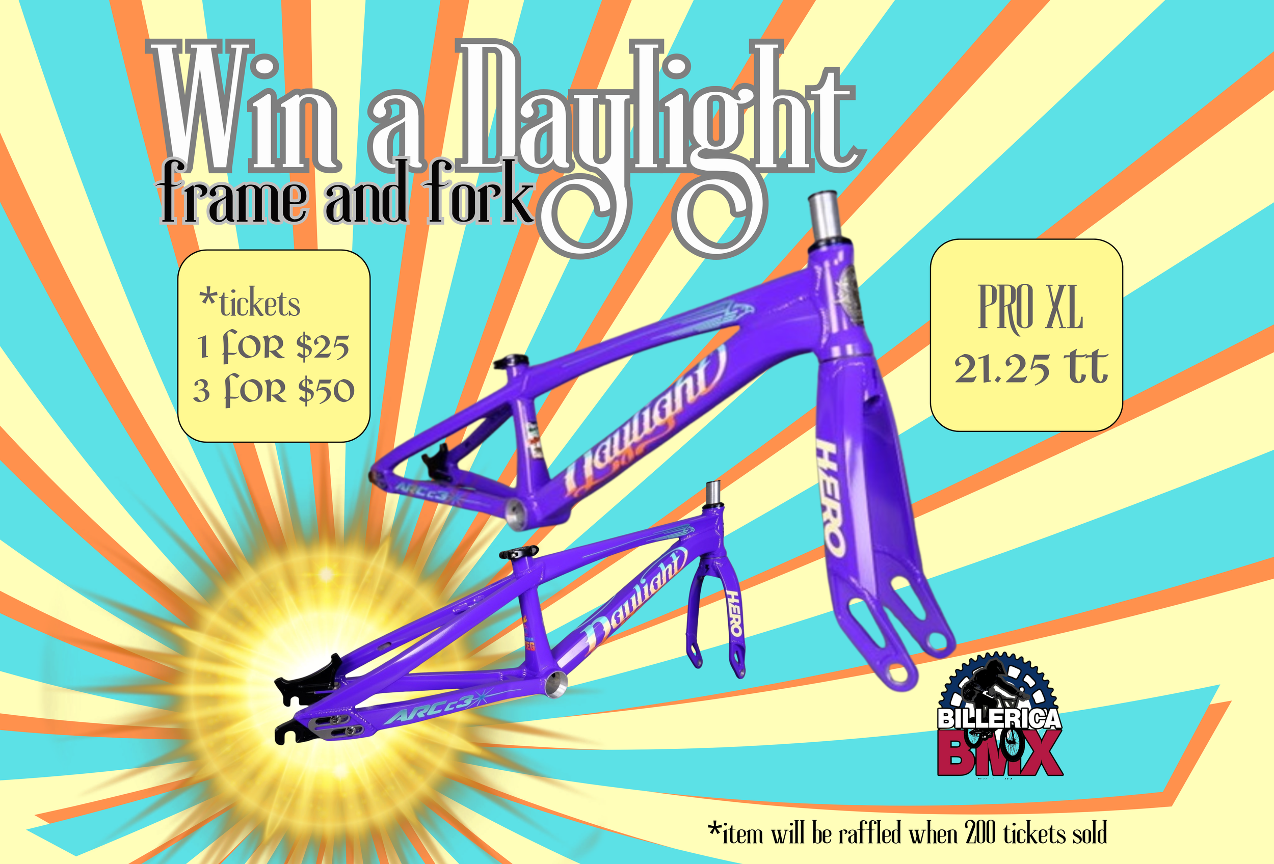 DAYLIGHT PRO XL 20" FRAME AND HERO FORK RAFFLE