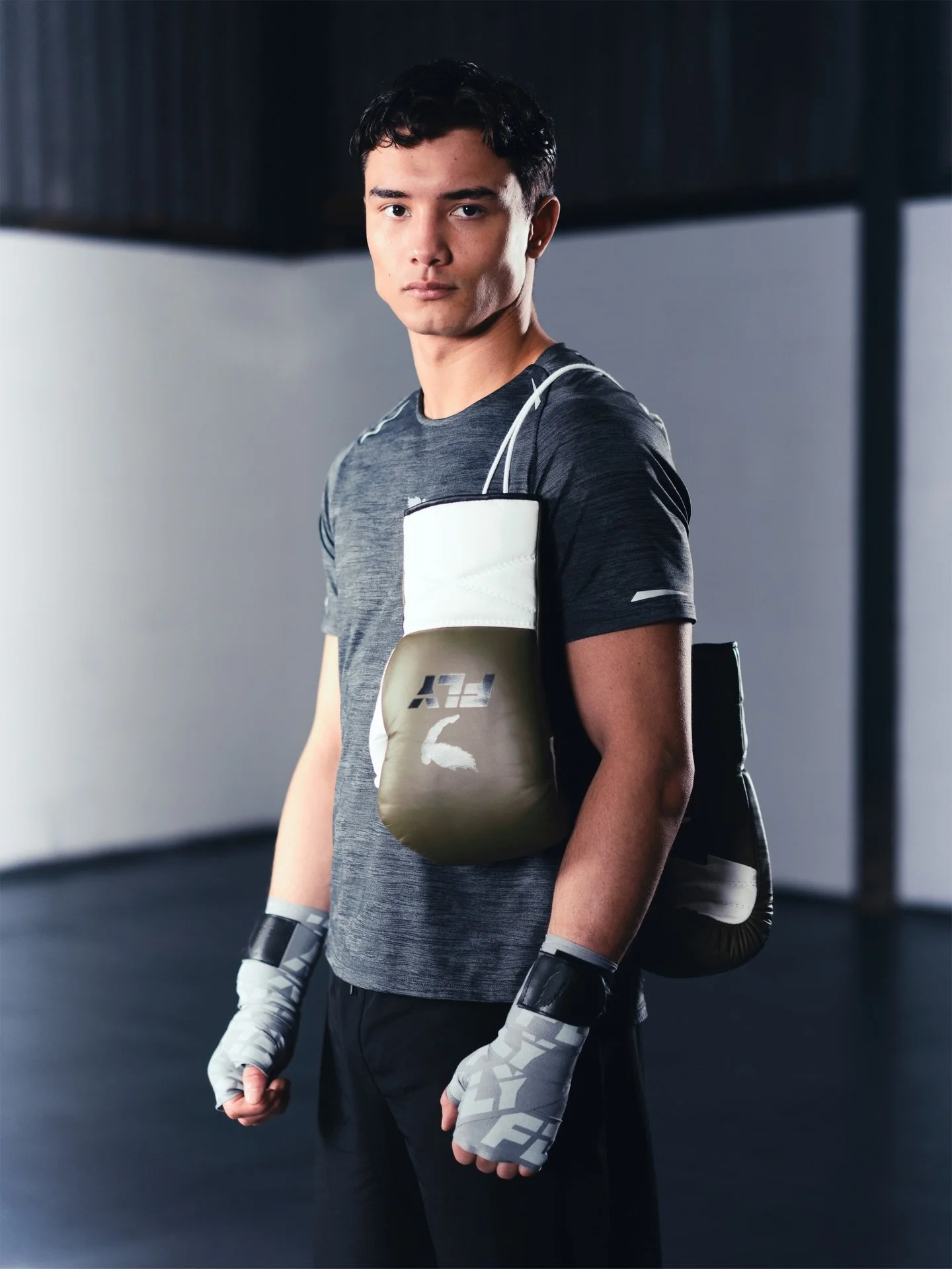 Launch shoot for Fly&rsquo;s new premium limited edition Olive/White/Black colourway.

Empty warehouse. Boxing. Always a winning combo.

Big shoutout to @_cameronvuong who made this one an easy day for the whole team 🥊

Shot for @flysportswear 

Ath