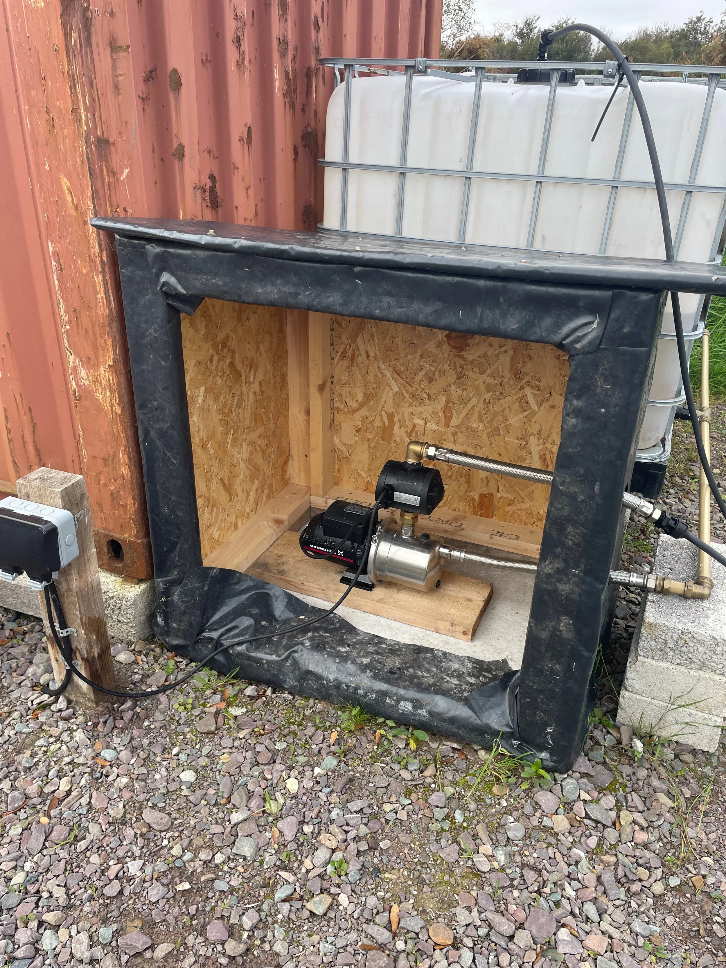 Our wooden pump surround