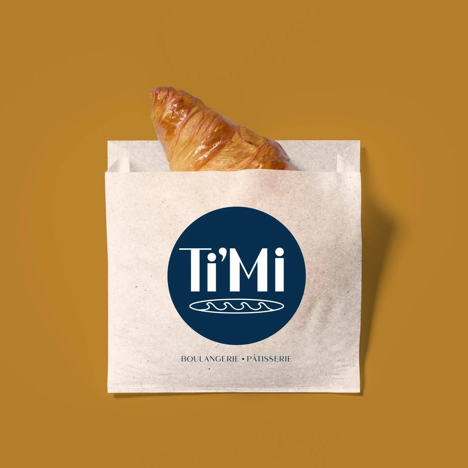 Création logo et identité visuelle pour la boulangerie pâtisserie artisanale Ti'Mi à Dinard