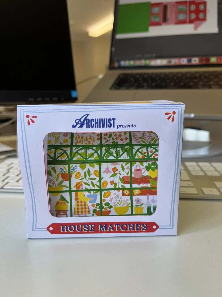 What started as a box to protect the product during shipping quickly went from a simple white box to a colourful design that was an extension of the matchbox inside it.
