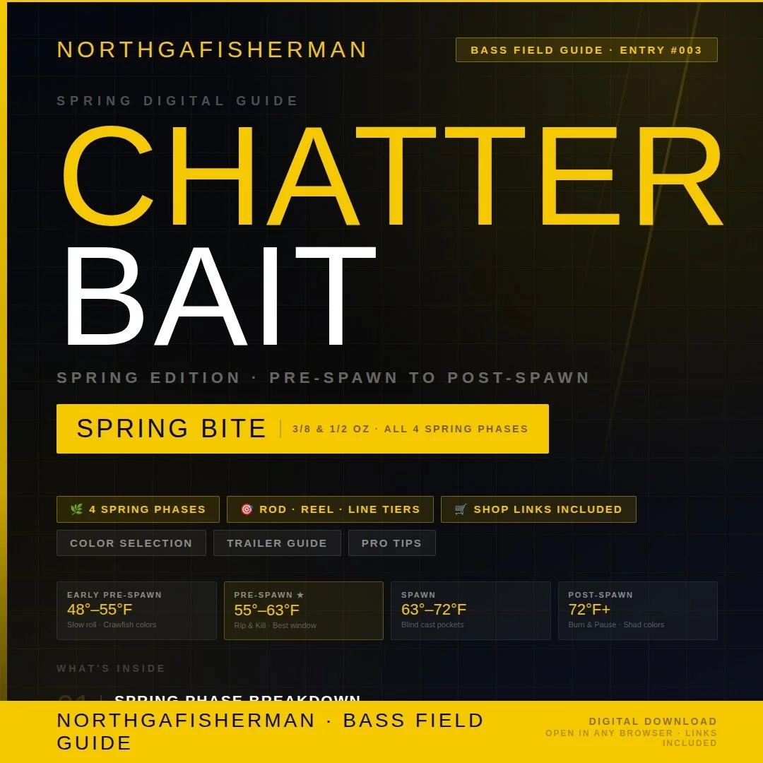 Chatter Bait Spring Cheat Sheet