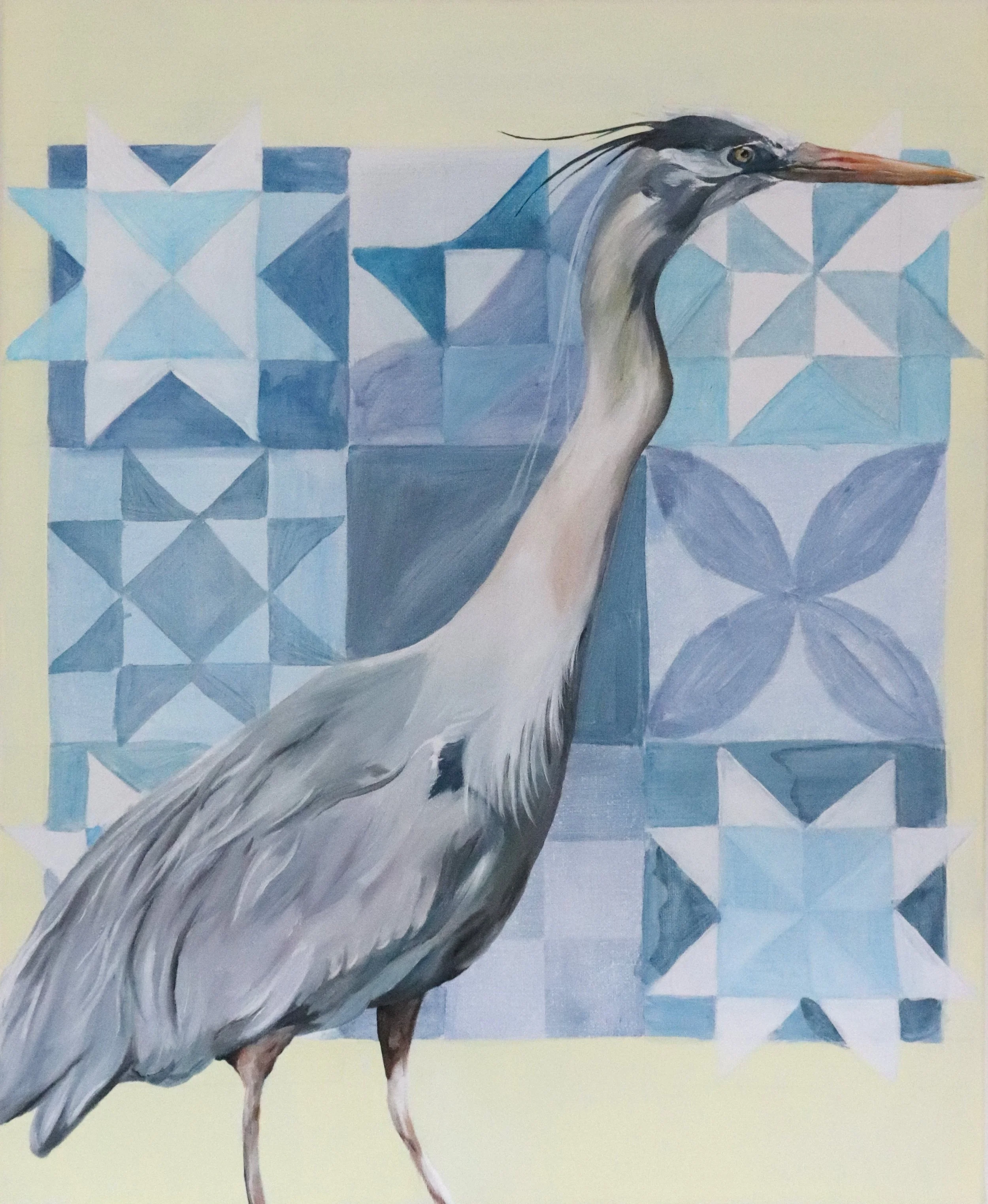 1) Wading 46x56cm, Acrylic and Oil, £375.JPG