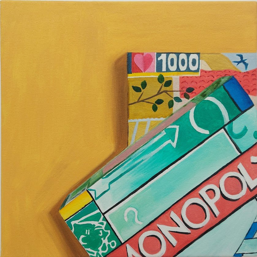 'Onopol 1000'
30 cm x 30 cm
Oil on Canvas, 2024
£95