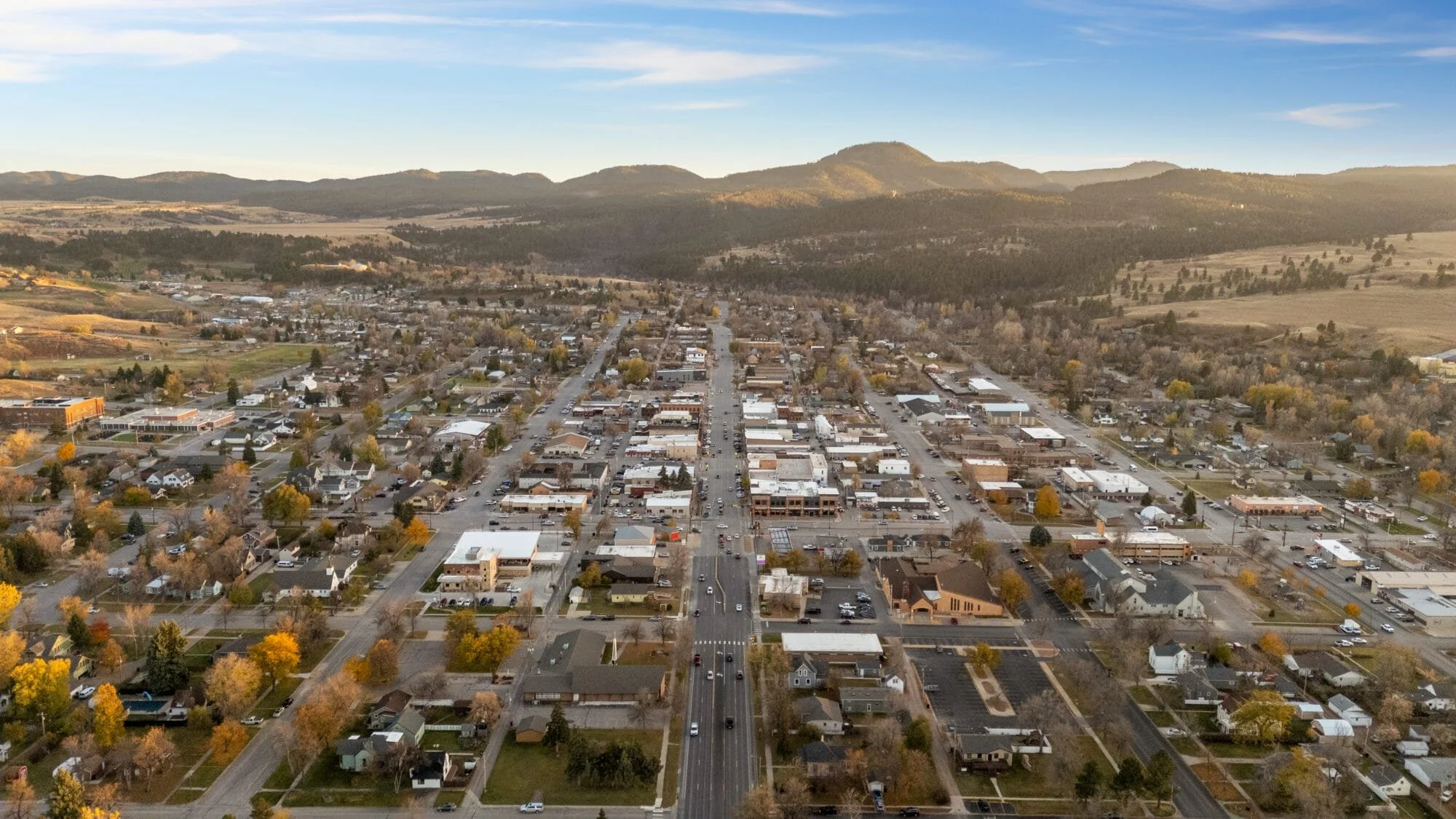 Aerial view of Spearfish SD