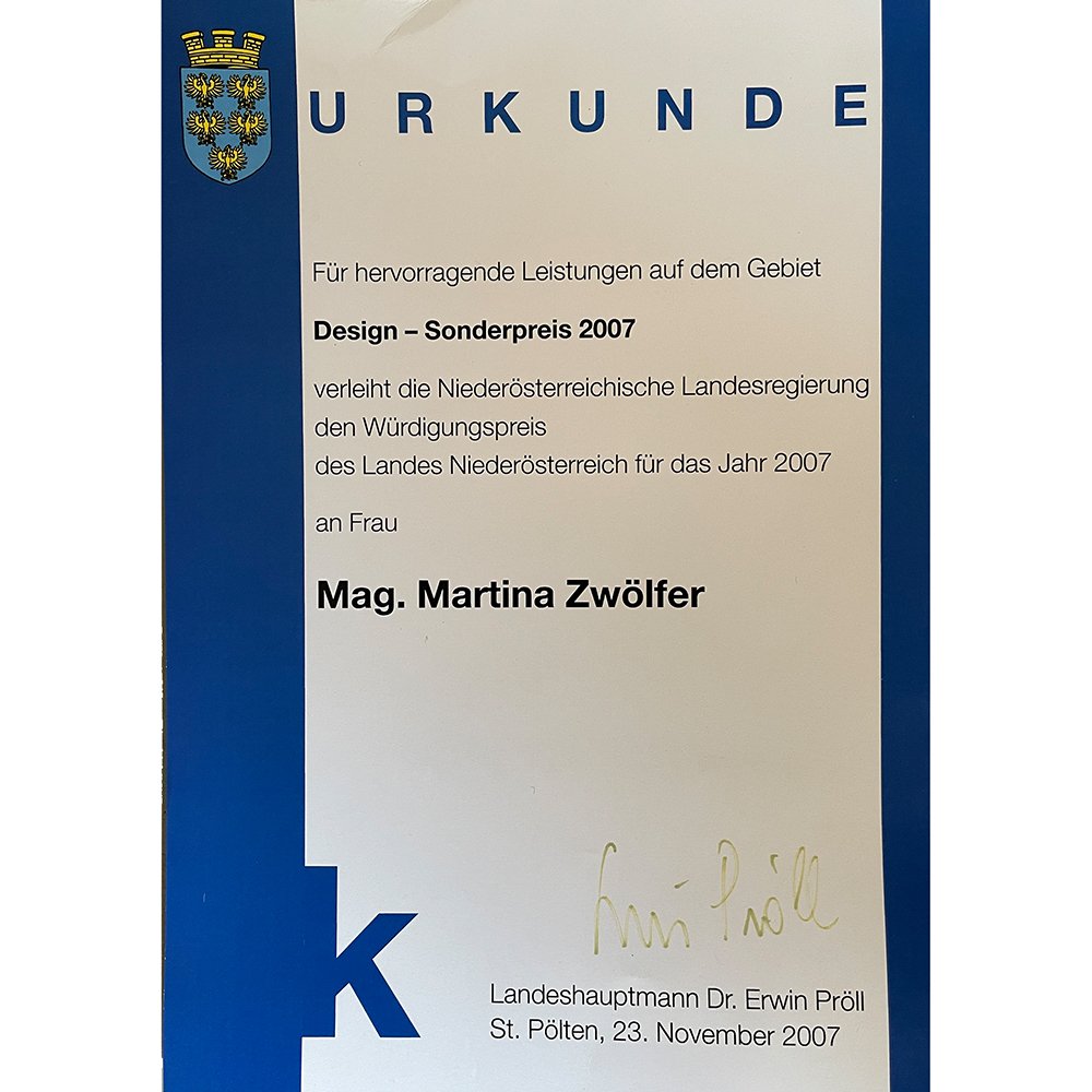 Lower Austrian Cultural Award/Special Prize Design 2007