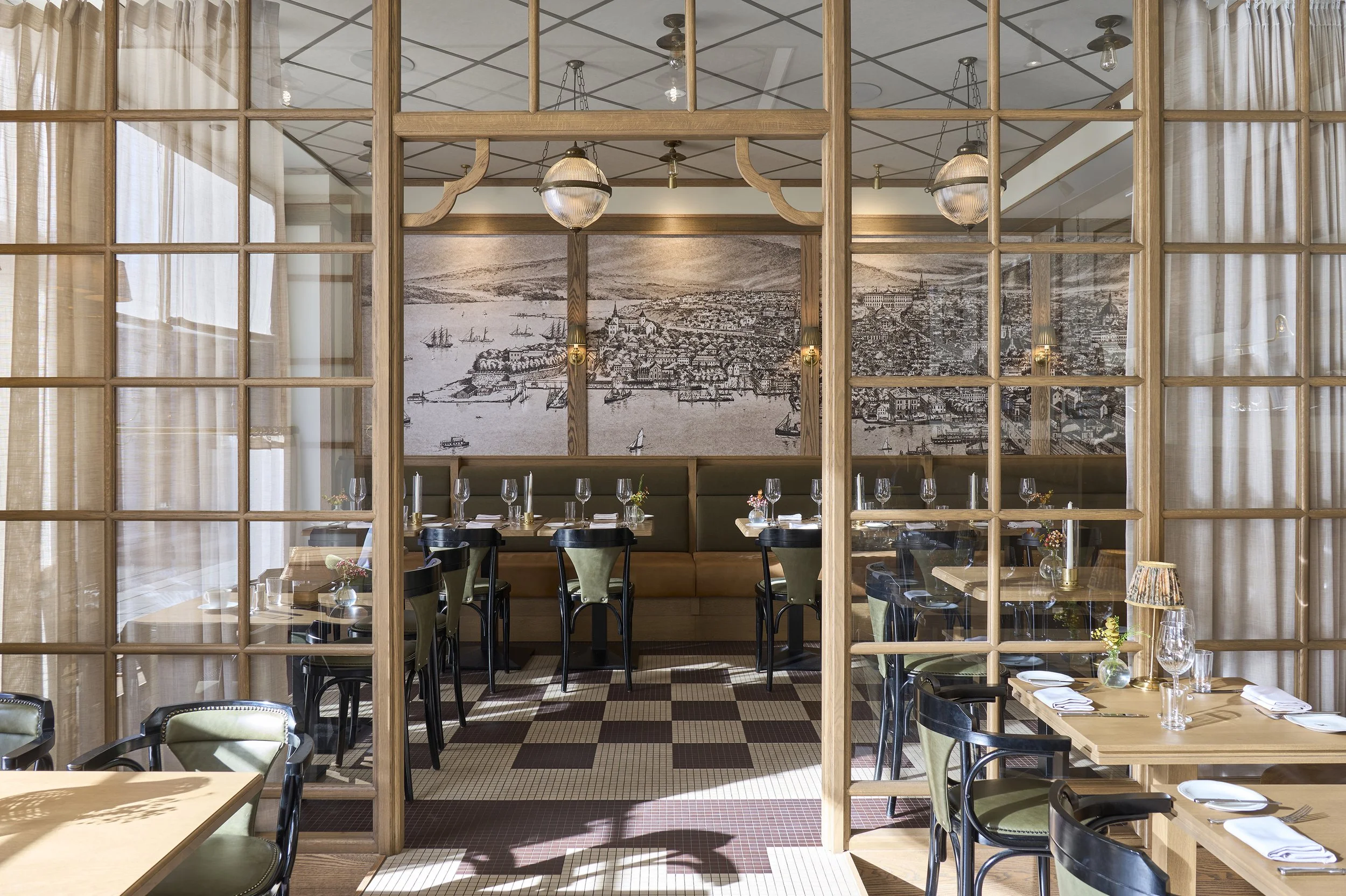 Hotel Savoy print bilder tapet