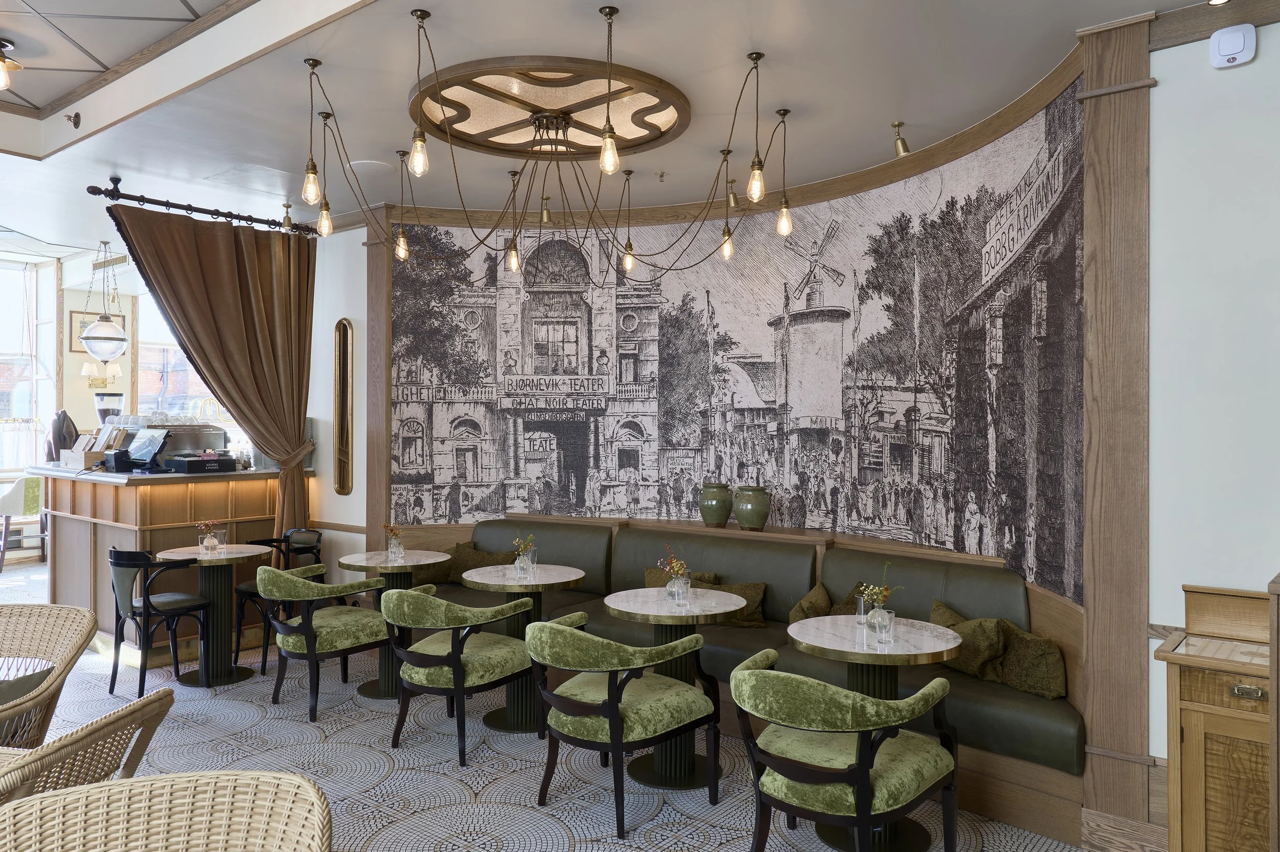 Hotel Savoy print bilder tapet