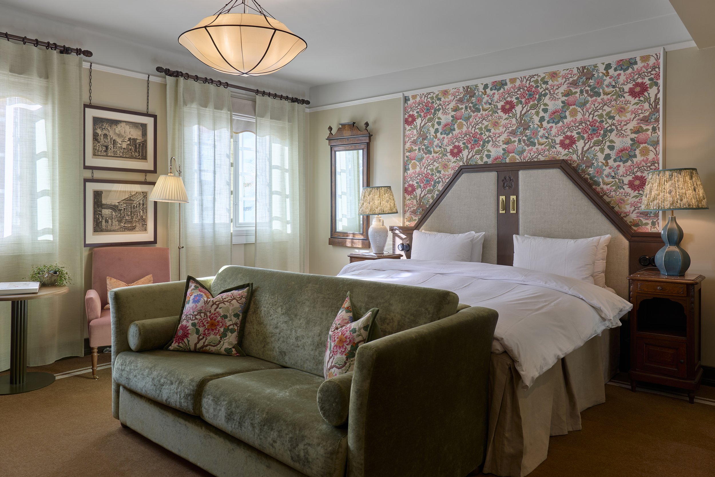 Hotel Savoy print bilder tapet