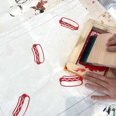 DESSIN  +  SÉRIGRAPHIE  +  COUTURE