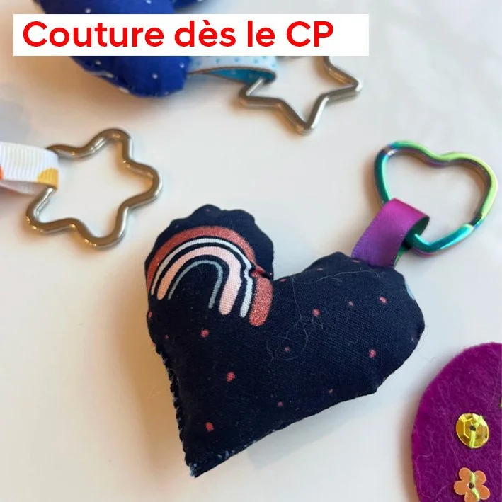 Porte-Clé Cœur pour la St-Valentin, en couture
