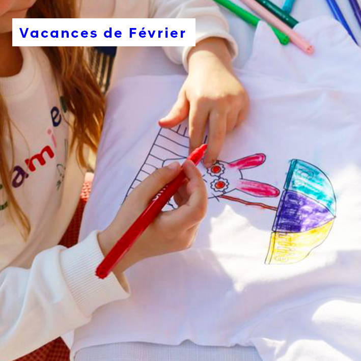 Vacances Scolaires : Enfants 5-10 ans • matinée 3 = Coloriage sur Serviette de Table • après-midi = Stage Modelage