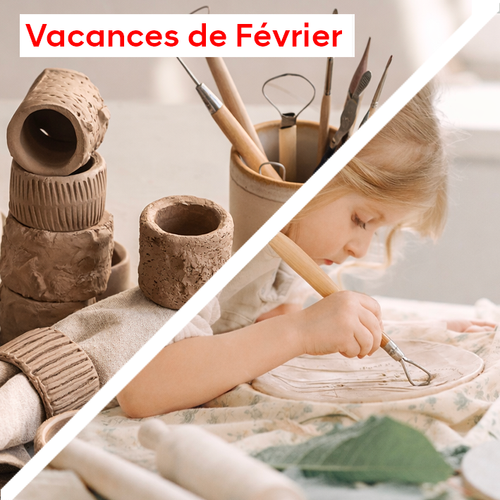 Vacances Scolaires : Enfants 5-10 ans •&nbsp;matinée 1 = <span class="sqsrte-text-color--accent">Modelage d’un Rond de Serviette</span> • après-midi = Stage Modelage