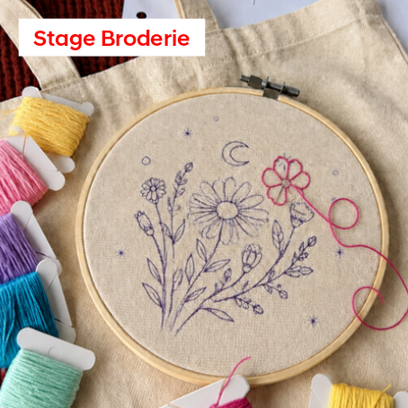 Stage Broderie : 13h30 - 16h