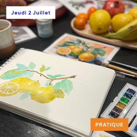 Pratique de l'Aquarelle •  Juin & Juillet