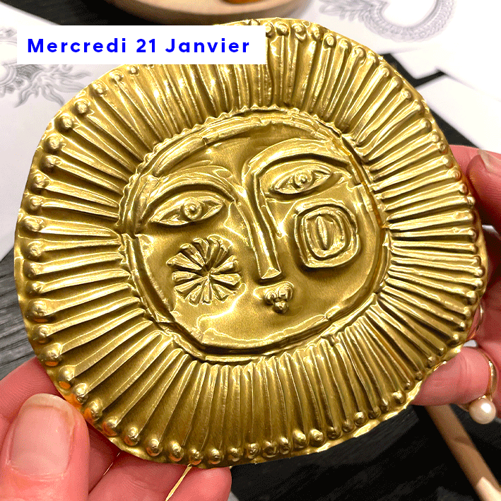 Décoration murale en Feuille de Métal doré • Adultes