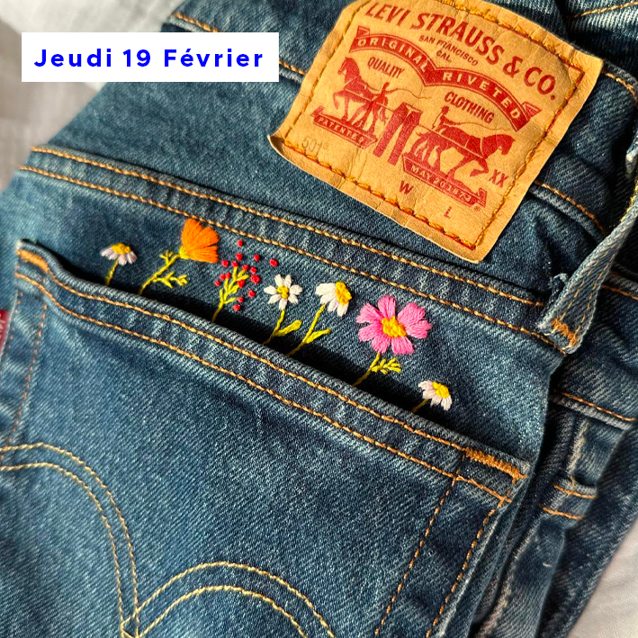 Broderie -  Pimp ton jean !  • Adultes • 40€+ lien externe