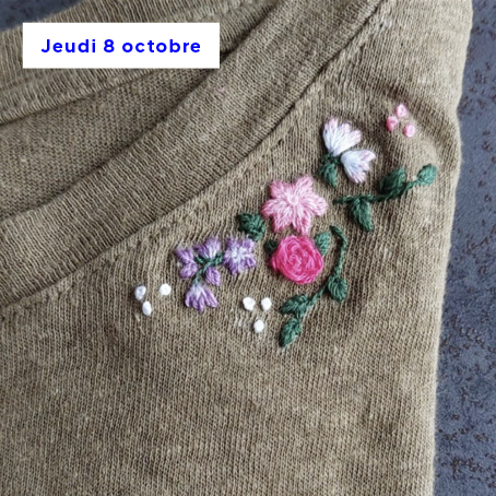 Broderie Apéro -  Pimp ton vêtement !  • Adultes • 40€