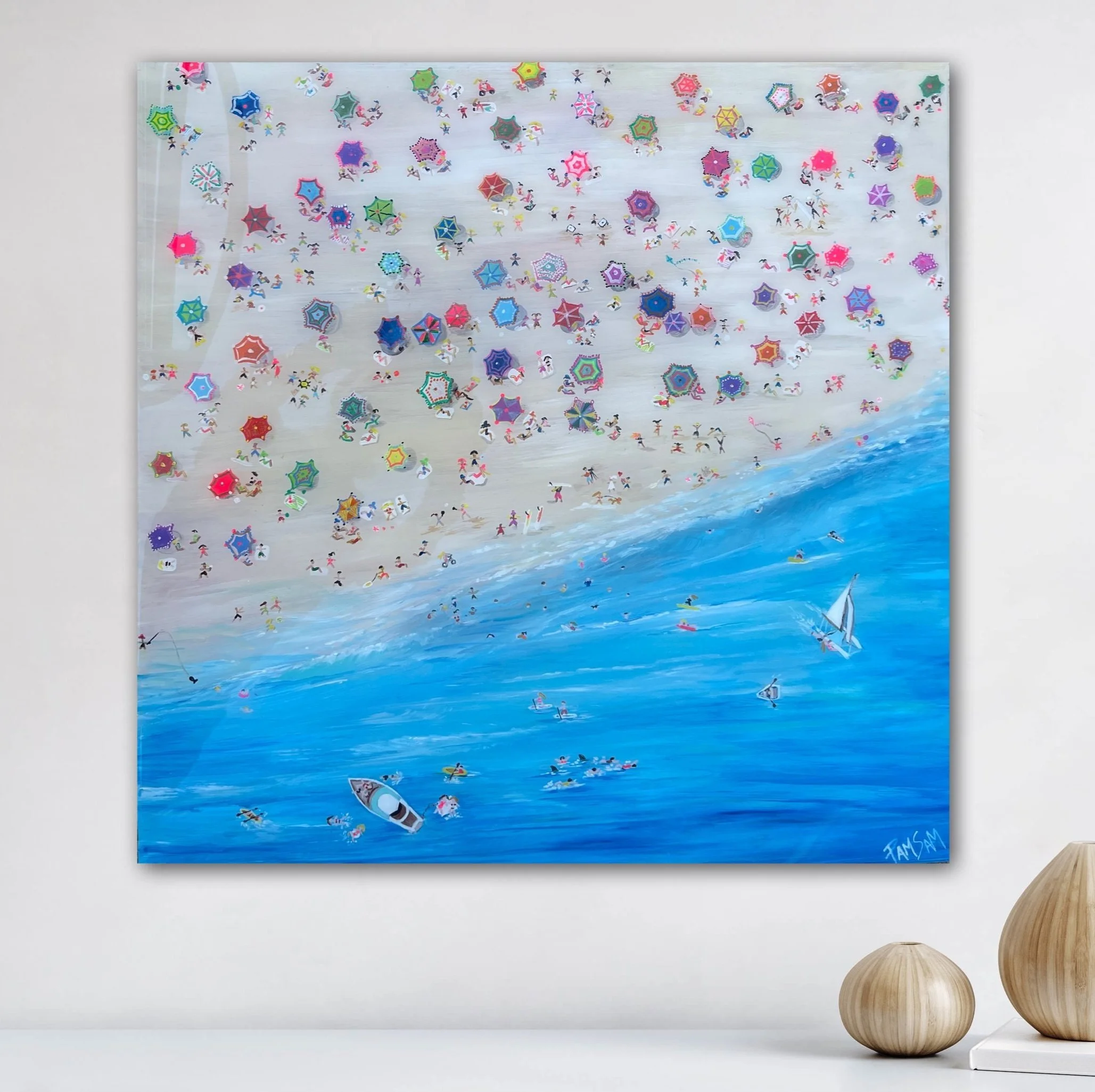 Beach Shenanigans 24x24