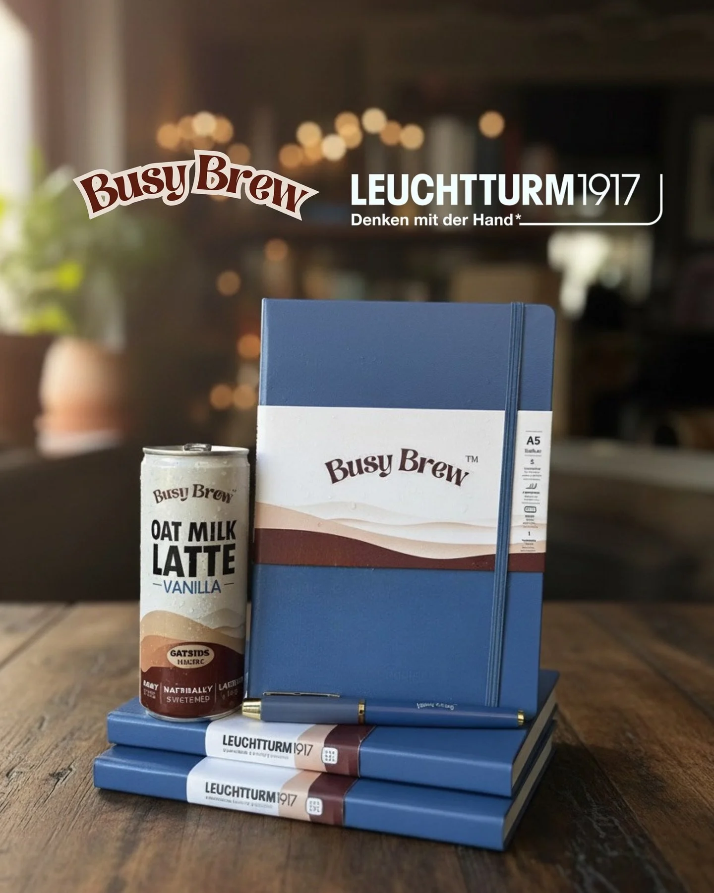 Introducing the Busy Brew &times; Leuchtturm1917 collaboration ☕✨ Where timeless craftsmanship meets modern creativity. Our limited-edition notebooks are now available on our website. Only the best for your caffeine-fueled ideas🤍