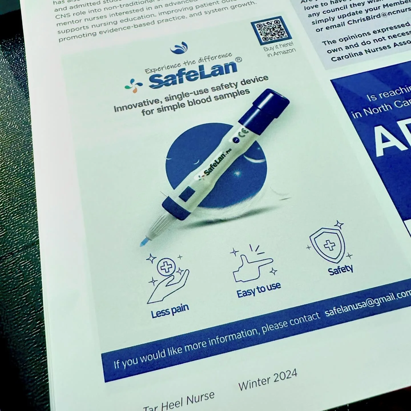 .
Experience the difference!
.
Safety is number one priority!☝️ 
.
#tarheelnurse #winter2024 #ncna #diabetes #safelan